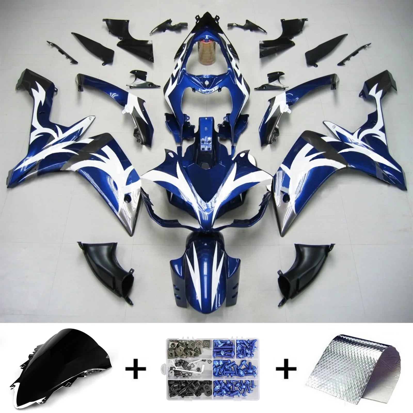 Kit de carénage Amotopart pour Yamaha YZF 1000 R1 2007-2008 générique