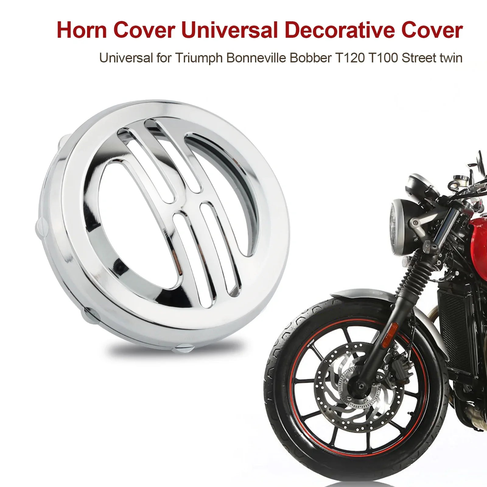 Copertura Klaxon Copertura decorativa universale per Bobber T120 T100 Street Twin Generic