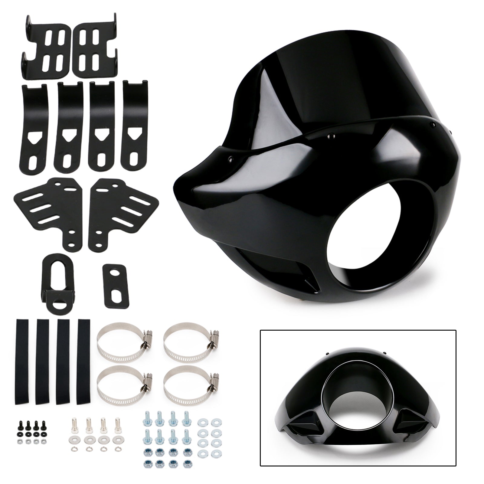 Forcelle da 35mm-49mm Fari da 5,75" Parabrezza Sportster Cupolino