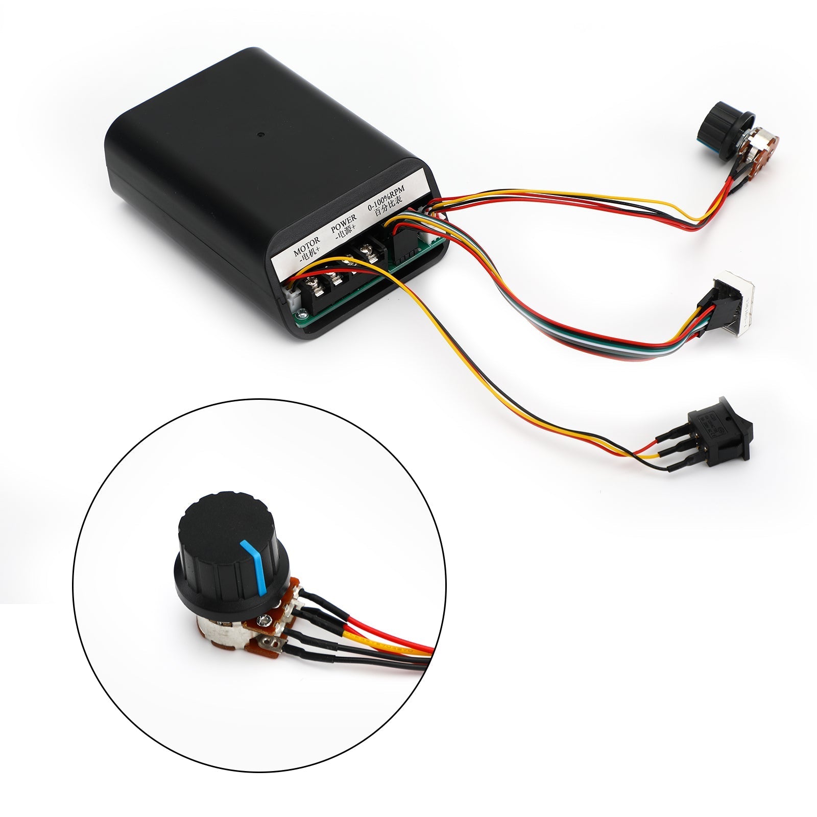 DC10-55V 40A PWM-motorcontroller continu variabele CW CCW omkeerbare schakelaar