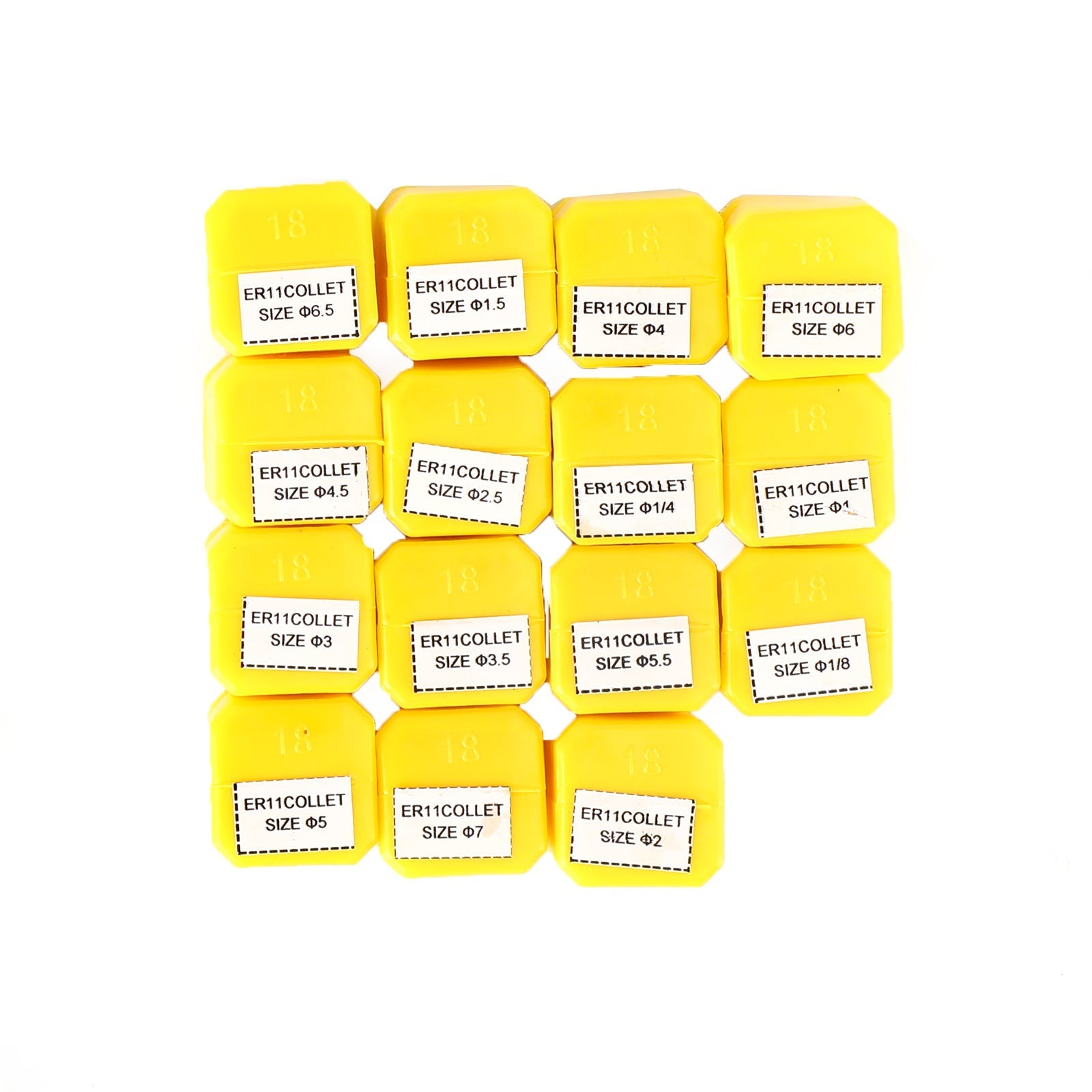 15 stks ER11 Lente Collet 1/16 "-3/4" voor CNC Frezen Draaibank Gereedschap