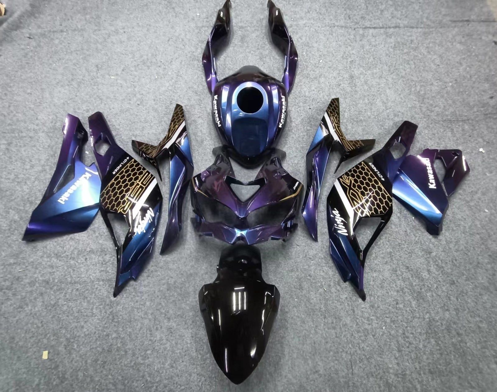 Amotopart Kawasaki Ninja ZX-25R 2020-2021 Zestaw owiewek Nadwozie ABS