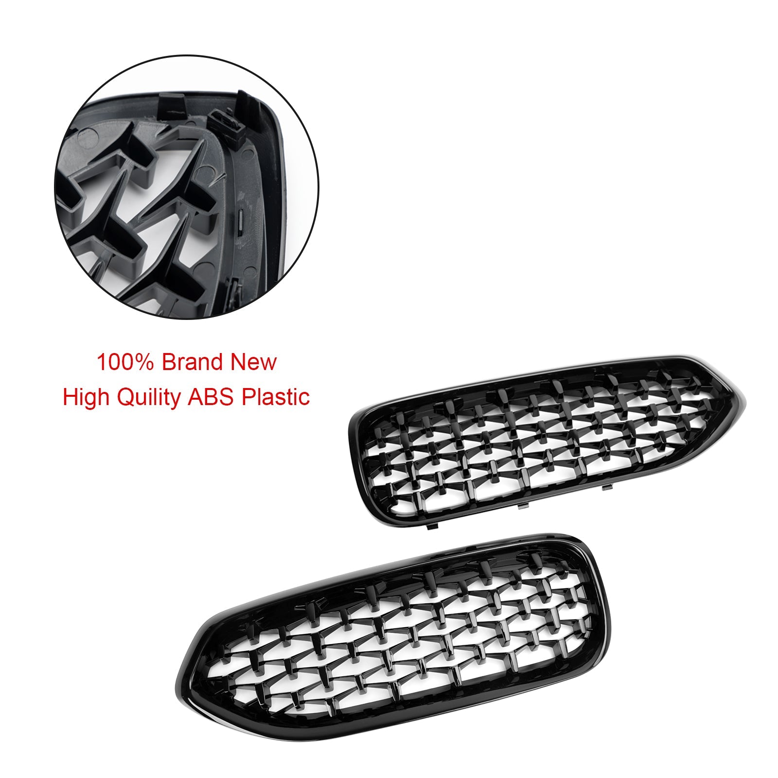Parrilla frontal estilo diamante negro brillante para BMW G29 Z4 2019-2023