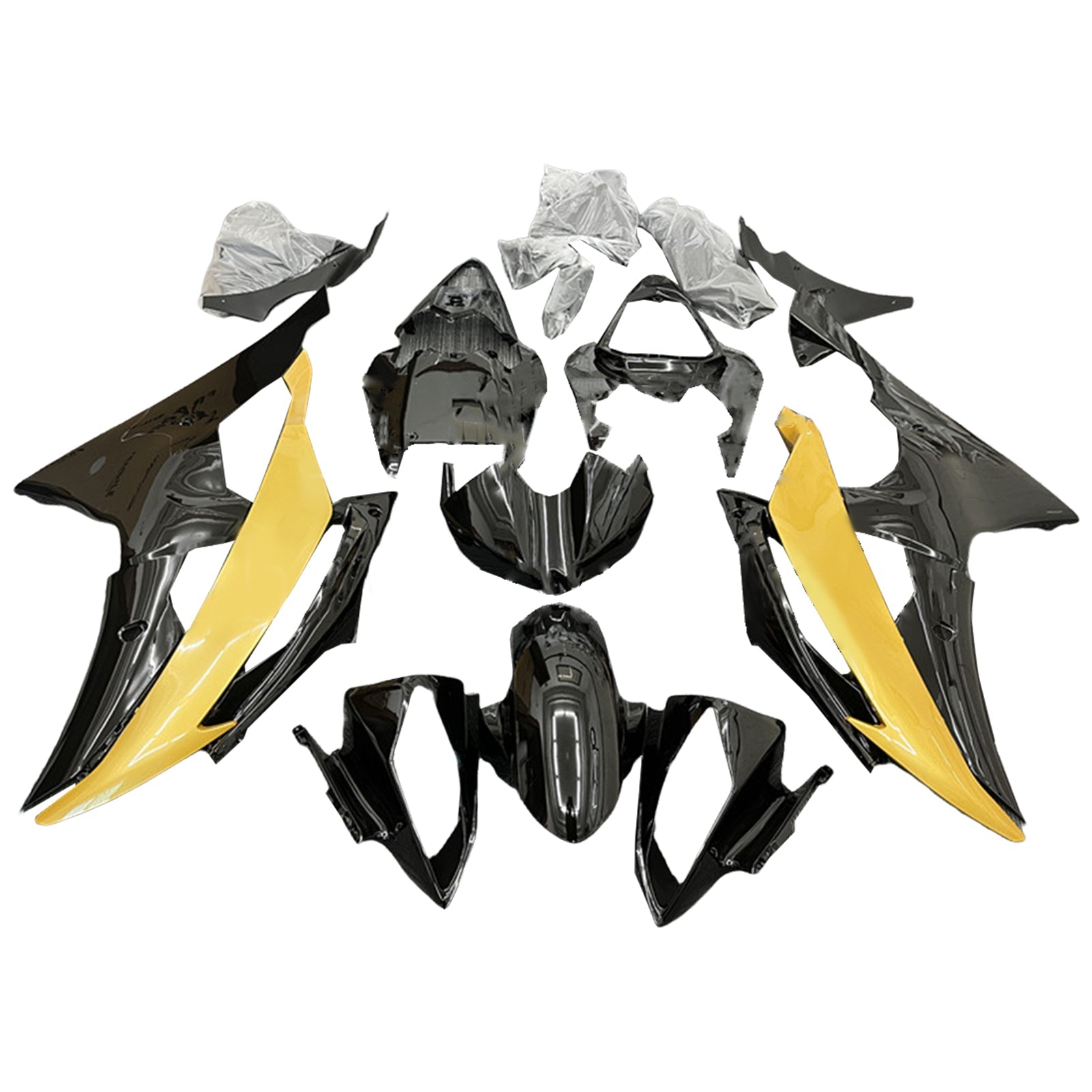 Amotopart Yamaha YZF 600 R6 2008-2016 Kit Carénage Carrosserie Plastique ABS