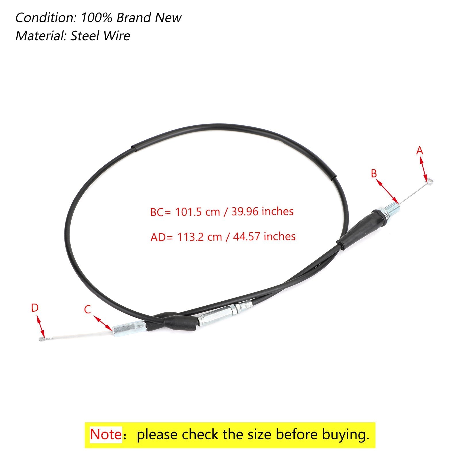 Kabel za pospeševanje za Yamaha Bear Tracker 250 Wolverine 350 Kodiak 400 Big Bear 350 generic
