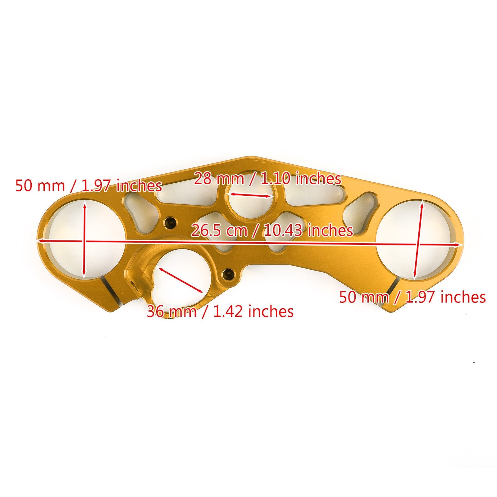 Suzuki GSXR 600 750 1000 bajando los alicates superiores antes de la camiseta de la horquilla