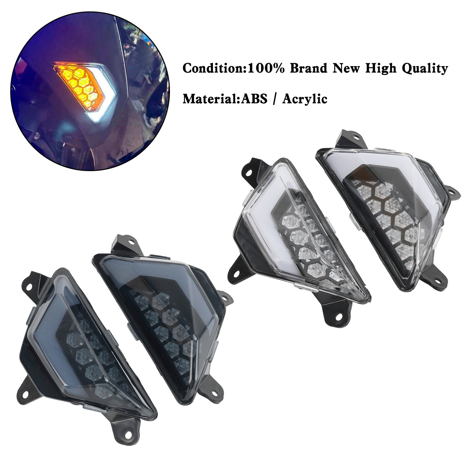 Kawasaki Ninja 300 400 650 ZX-6R ZX-4RR 2013+ Flashing antes del LED