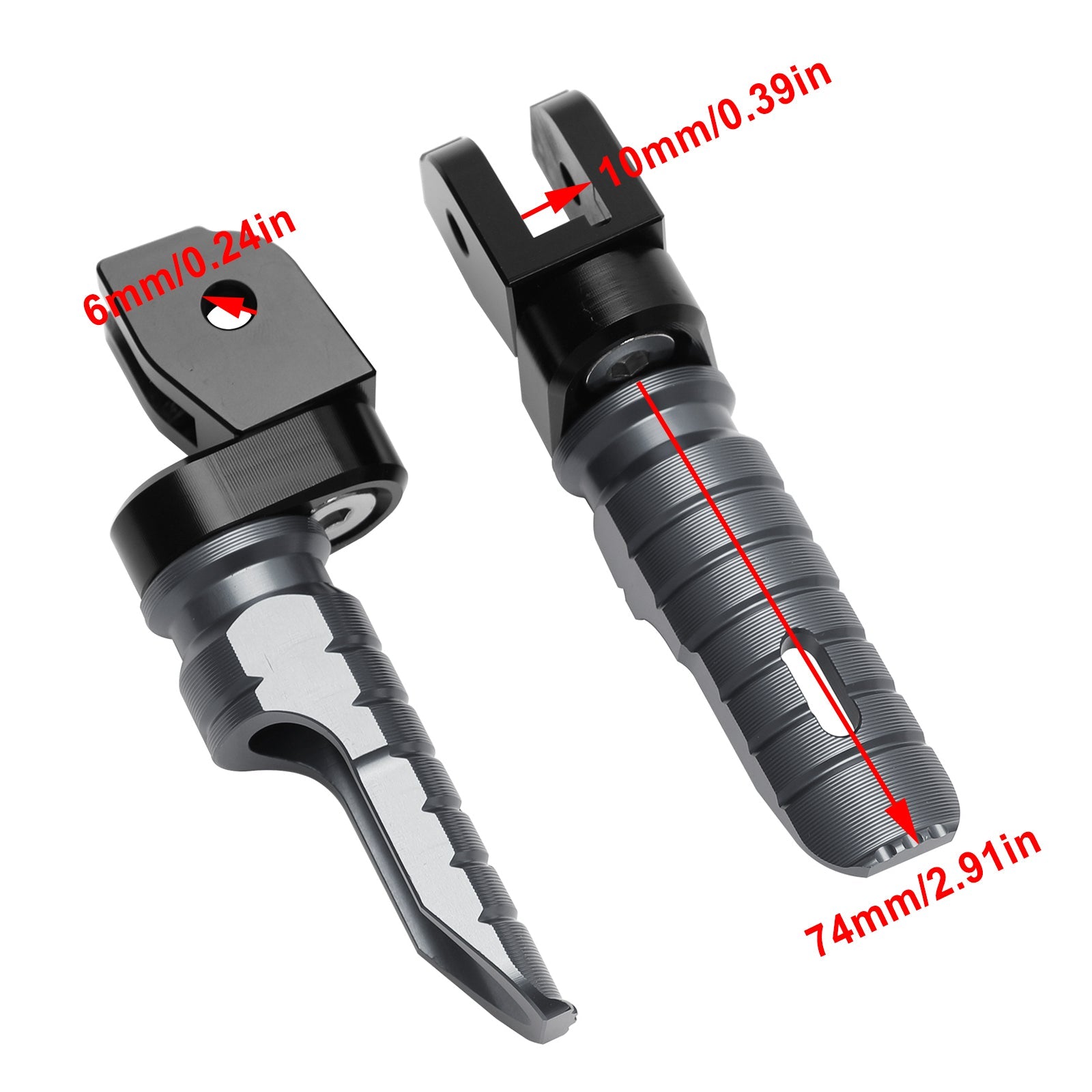 Estriberas delanteras Estriberas para DUCATI MONSTER 821 937 950 1100/S/EVO 1200/S/R