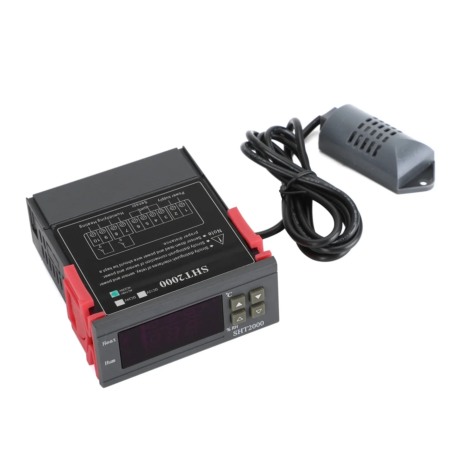 SHT2000 TEMPERATURY HIGROMOROMORMOROMOROMOROMER AC110-230V/DC12V/24V czujnik