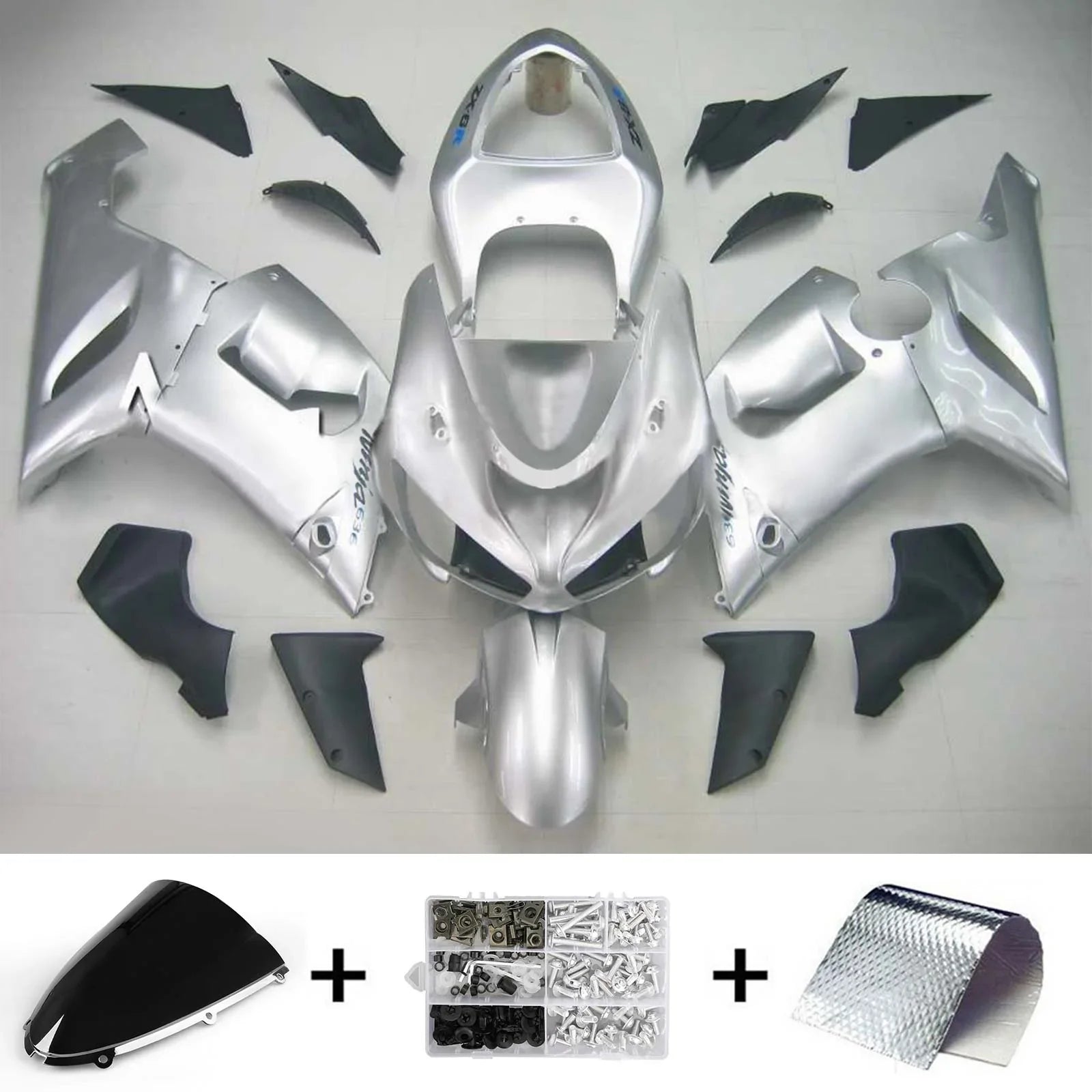 Amotopart kuipset voor Kawasaki ZX6R 636 2005-2006 Generiek