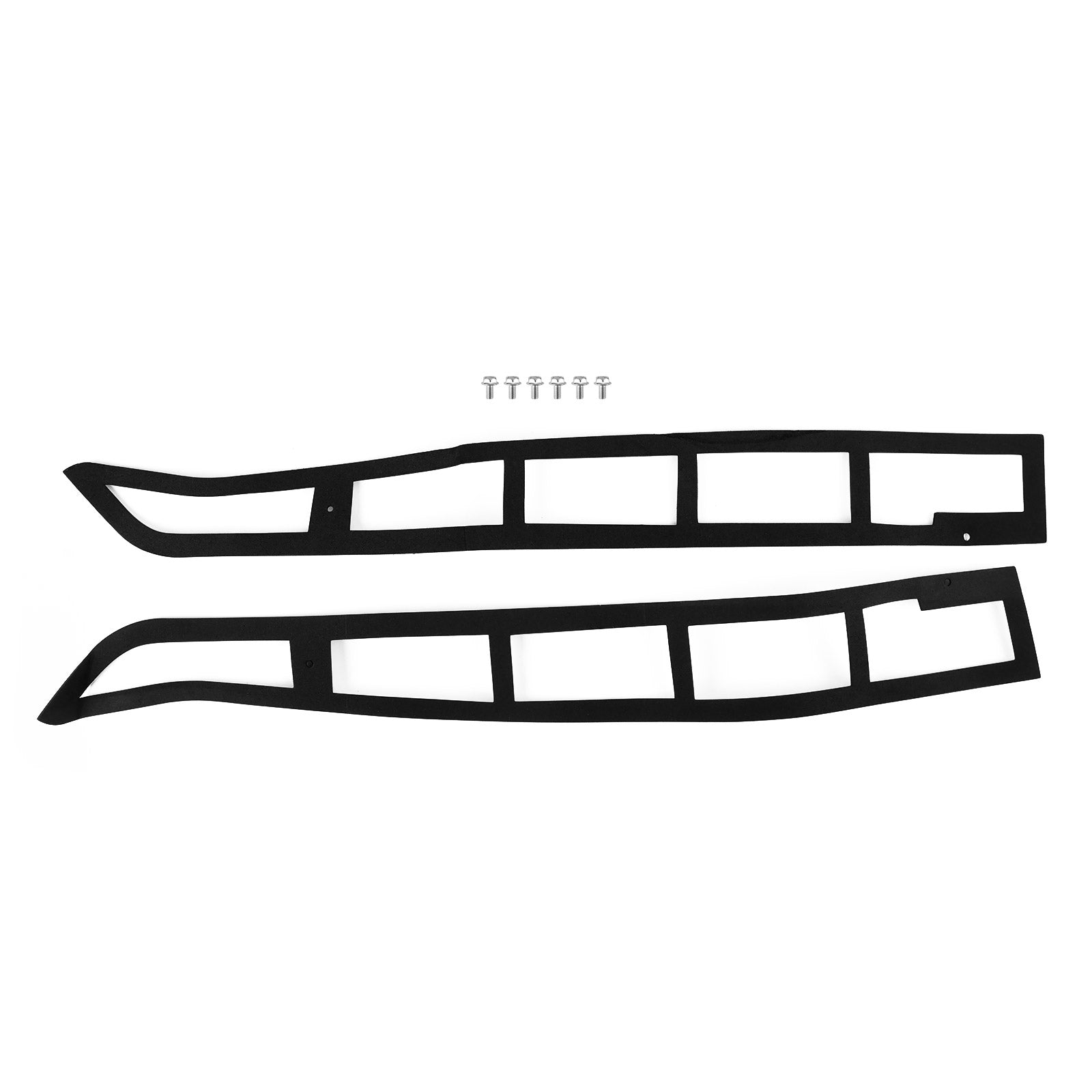 Premium zwarte schuurdeurspoiler geschikt voor VW Transporter T5 T5.1 T6 T6.1