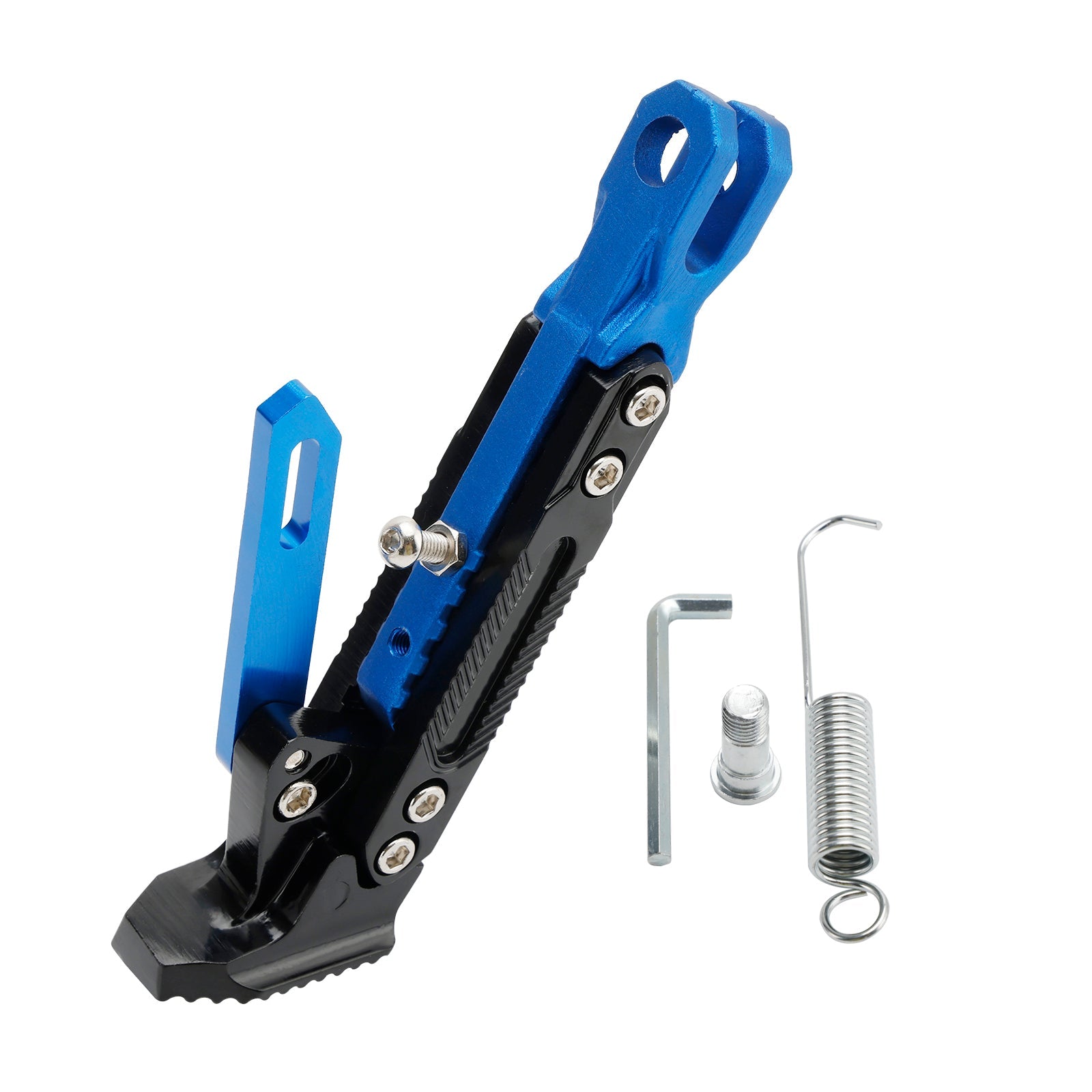 Električna motoristična škrlata, podpora za parkiranje, nastavljiva stranska podpora