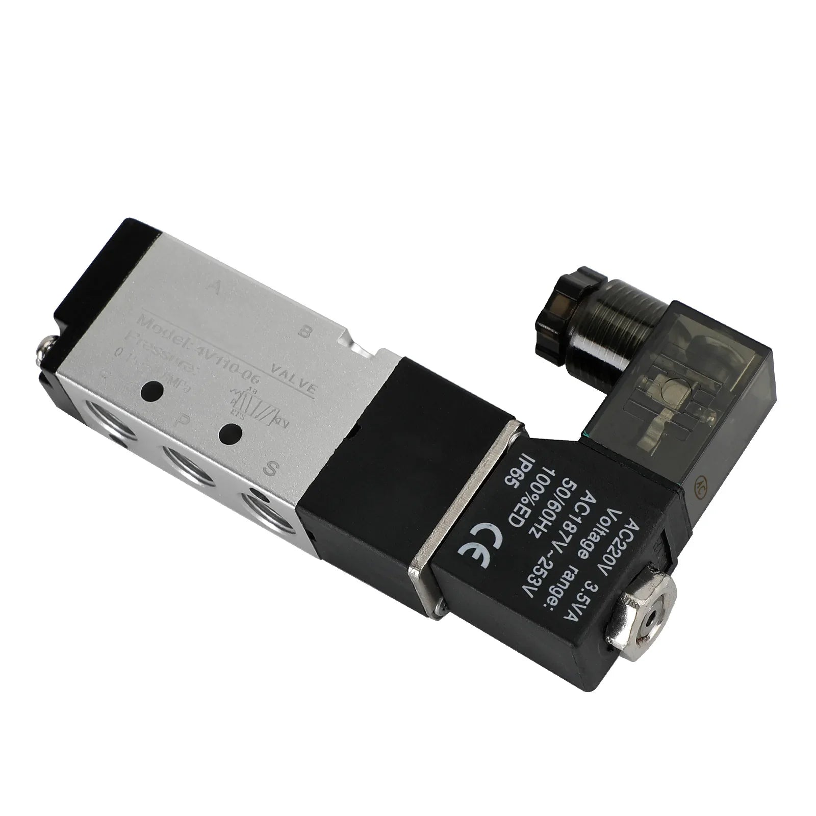 4V110-06 2-pozicijski 5-smerni PT 1/4" pnevmatski električni elektromagnetni ventil8"