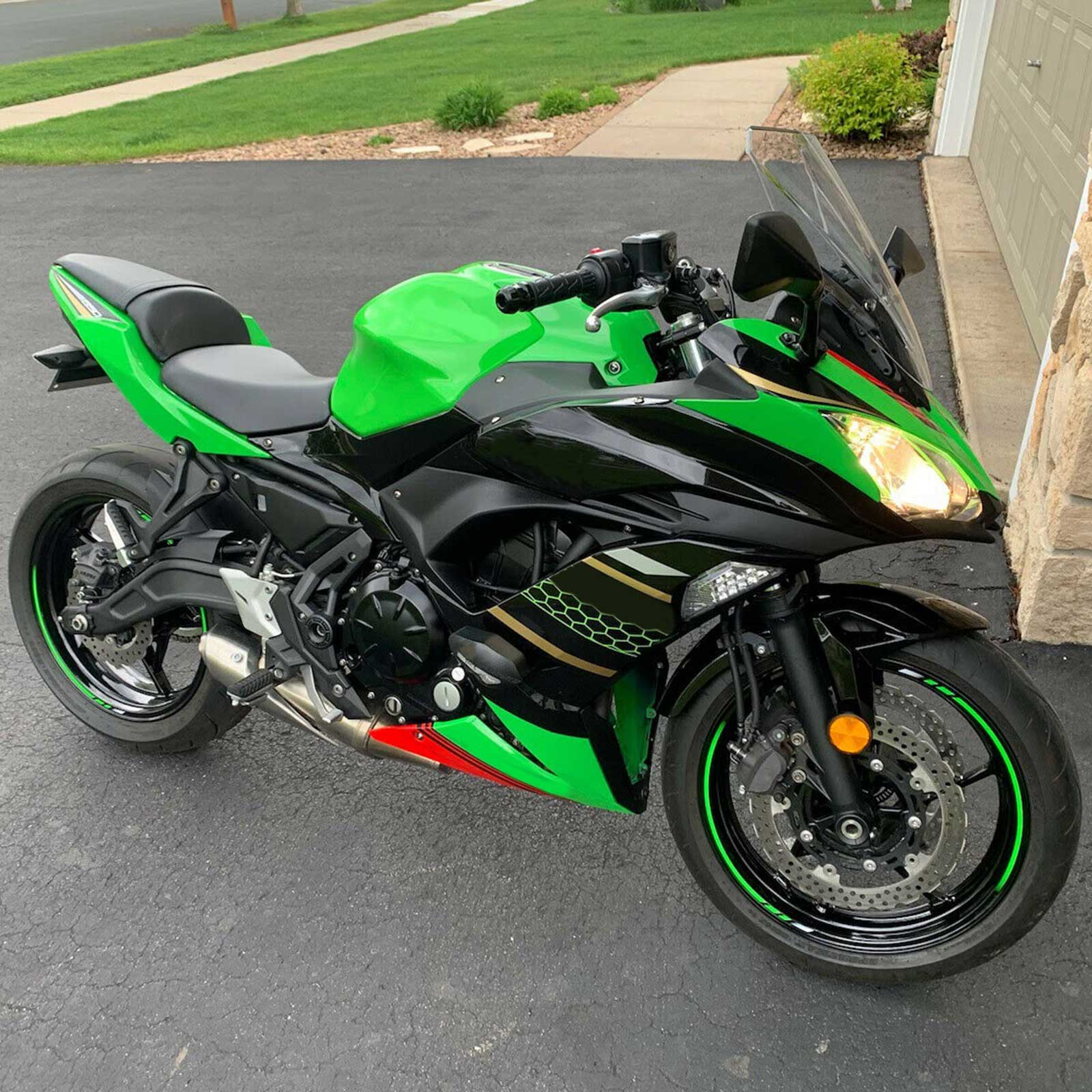 Amotopart muovinen suojaussarja Kawasaki Ninja 650 ER-6F EX650 2017-2019 02# Generic