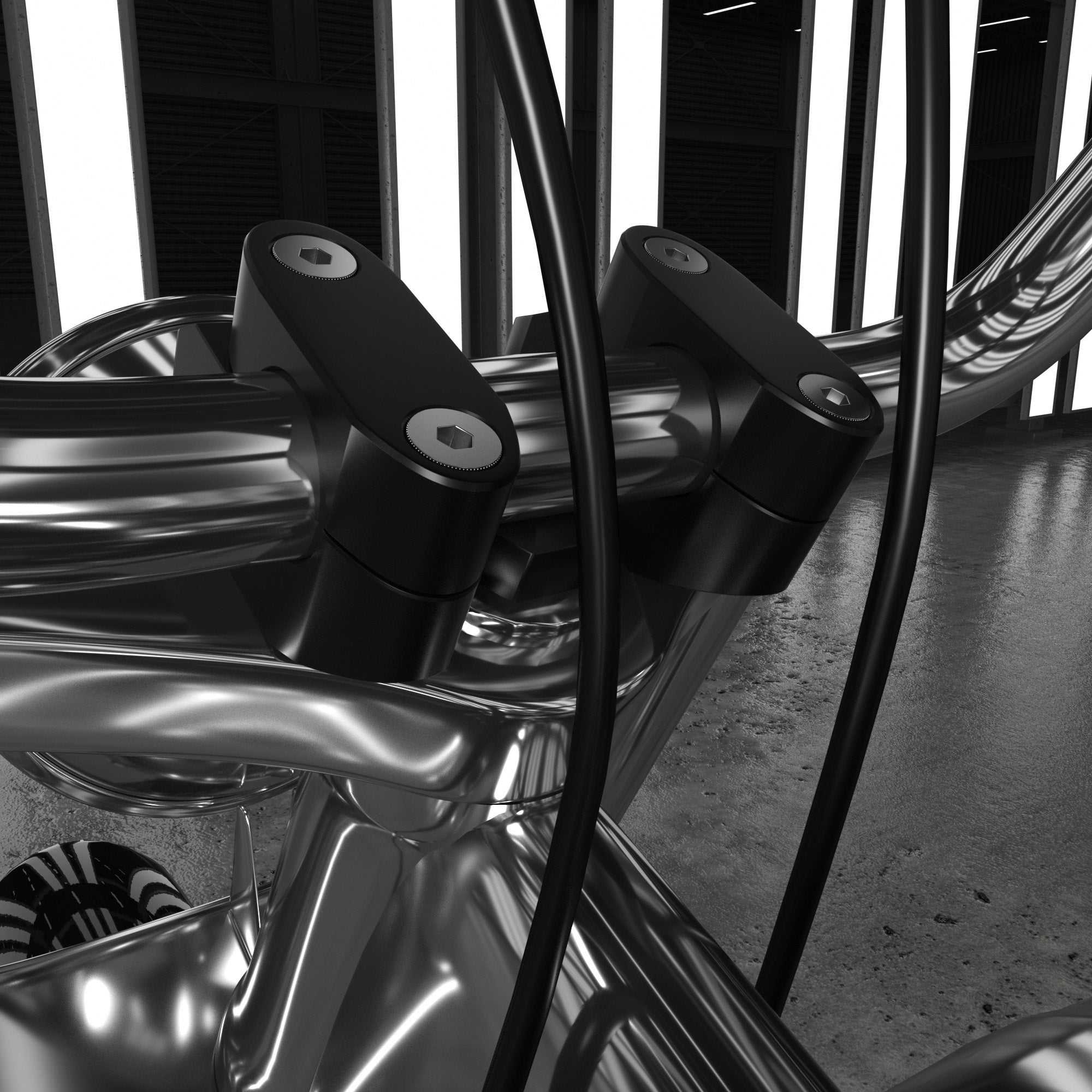 Billet Alu 1 Rise 7/8 Rehausseurs de guidon pour moto ATV Moto Quad Générique