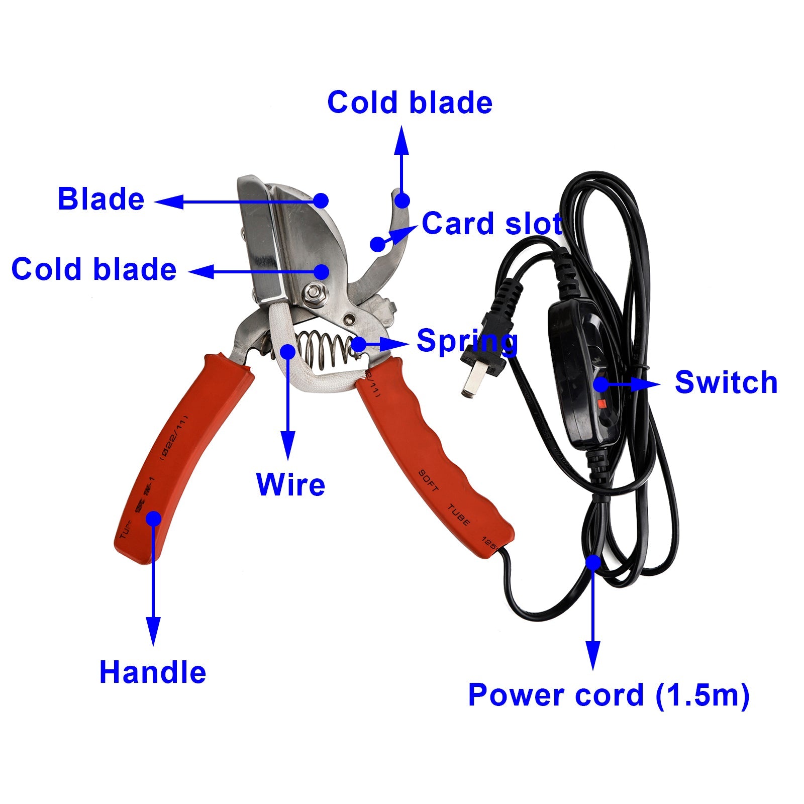 Owca Świnia Pies Szczeniak Narzędzie do przycinania ogona Elektryczny trymer do ogona dla zwierząt gospodarskich