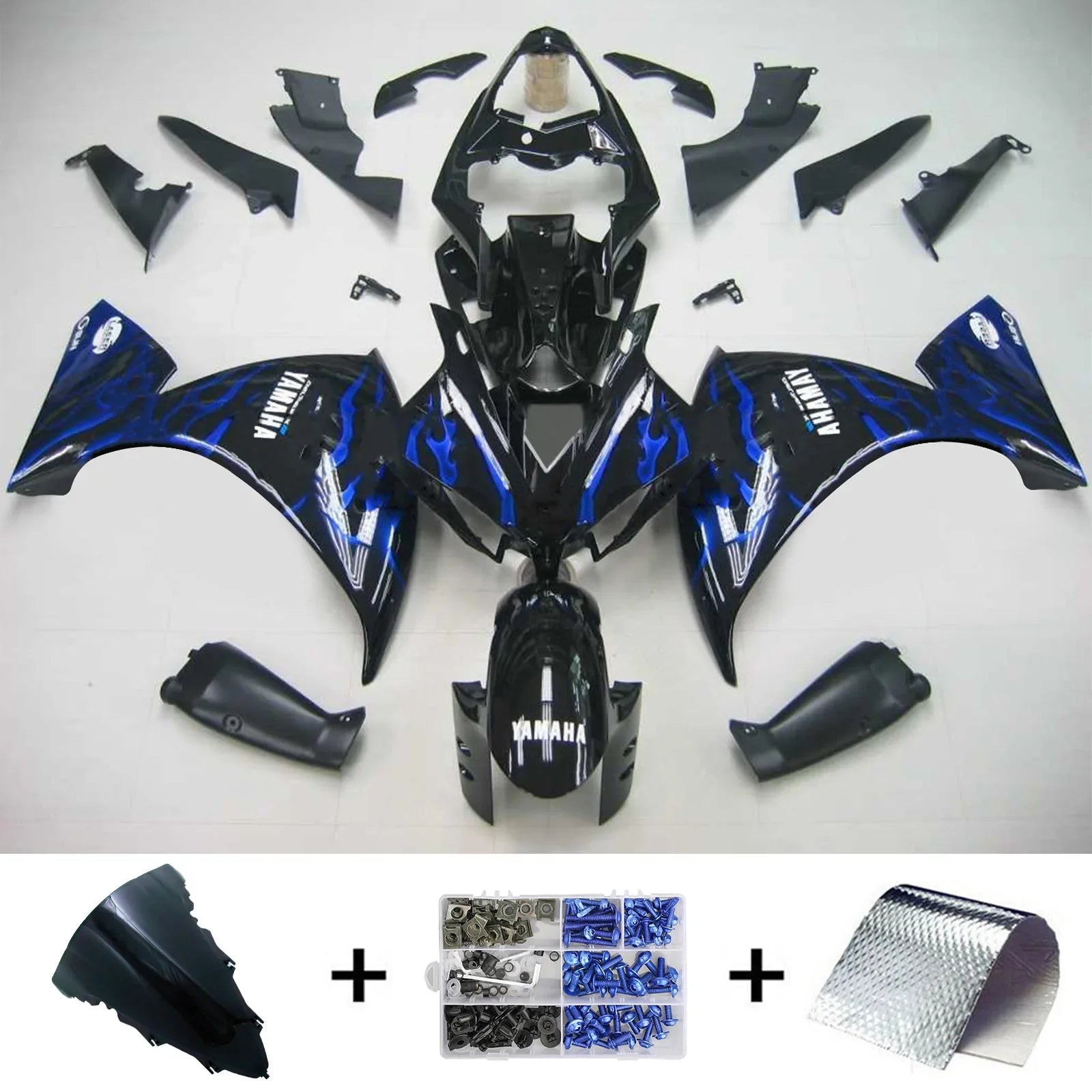 Kit de carénage Amotopart pour Yamaha YZF 1000 R1 2012-2014 générique