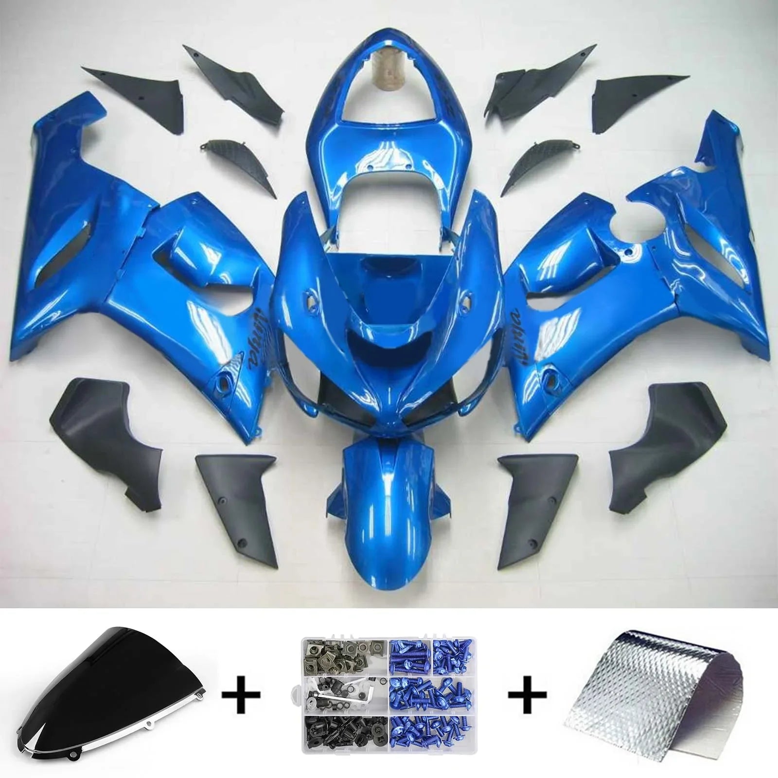 Amotopart kuipset voor Kawasaki ZX6R 636 2005-2006 Generiek