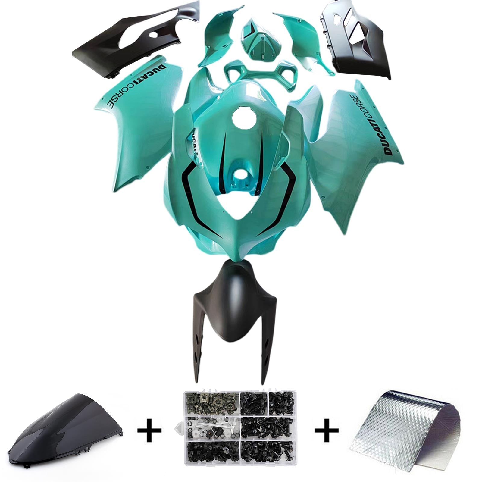 Amotopart Ducati 1199 899 2012-2015 Kit Carénage Carrosserie Plastique ABS