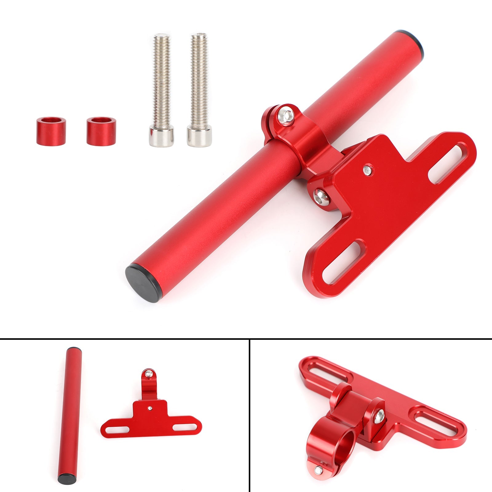 Medium nawigacyjne dla wsparcia wsparcia telefonicznego 22 mm dla motocyklowych motocyklowych srebrnych