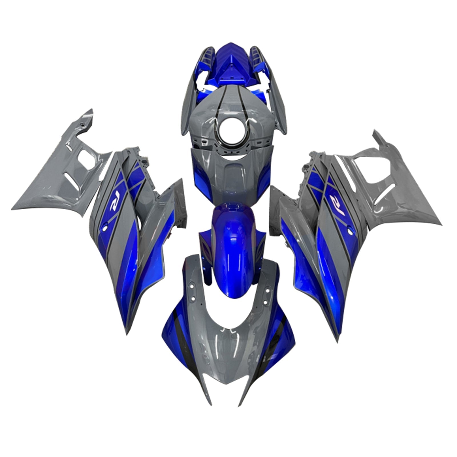 Amotopart Yamaha YZF-R3 R25 2019-2021 Kit Carénage Carrosserie Plastique ABS
