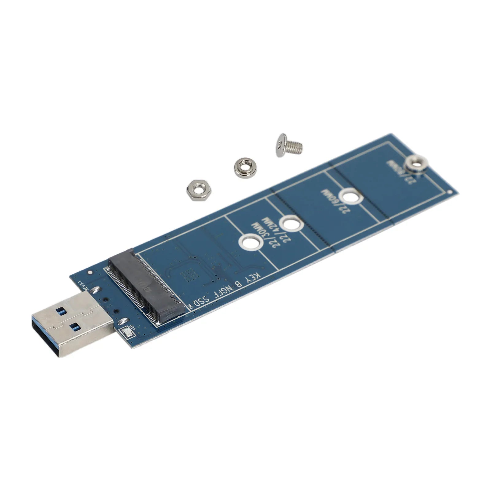 Adaptador M.2 a USB B Key M.2 SSD Adaptador Protocolo SATA para 2230 2242 2260 2280
