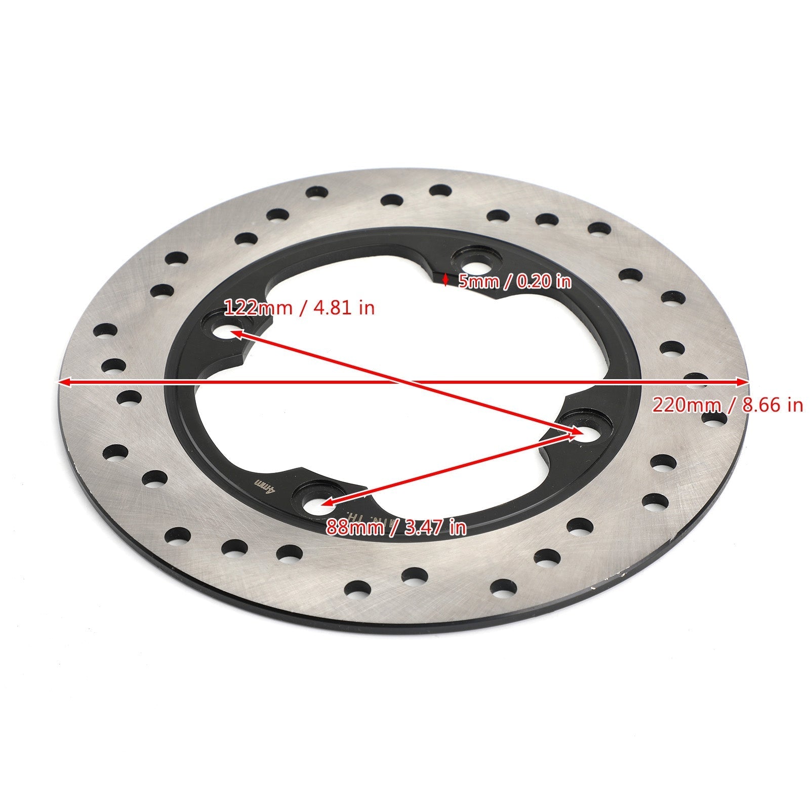 Zadnji zavorni disk Rotor za Triumph TT 600 Daytona 595 600 675 955i 96-12 T2025200 Generic