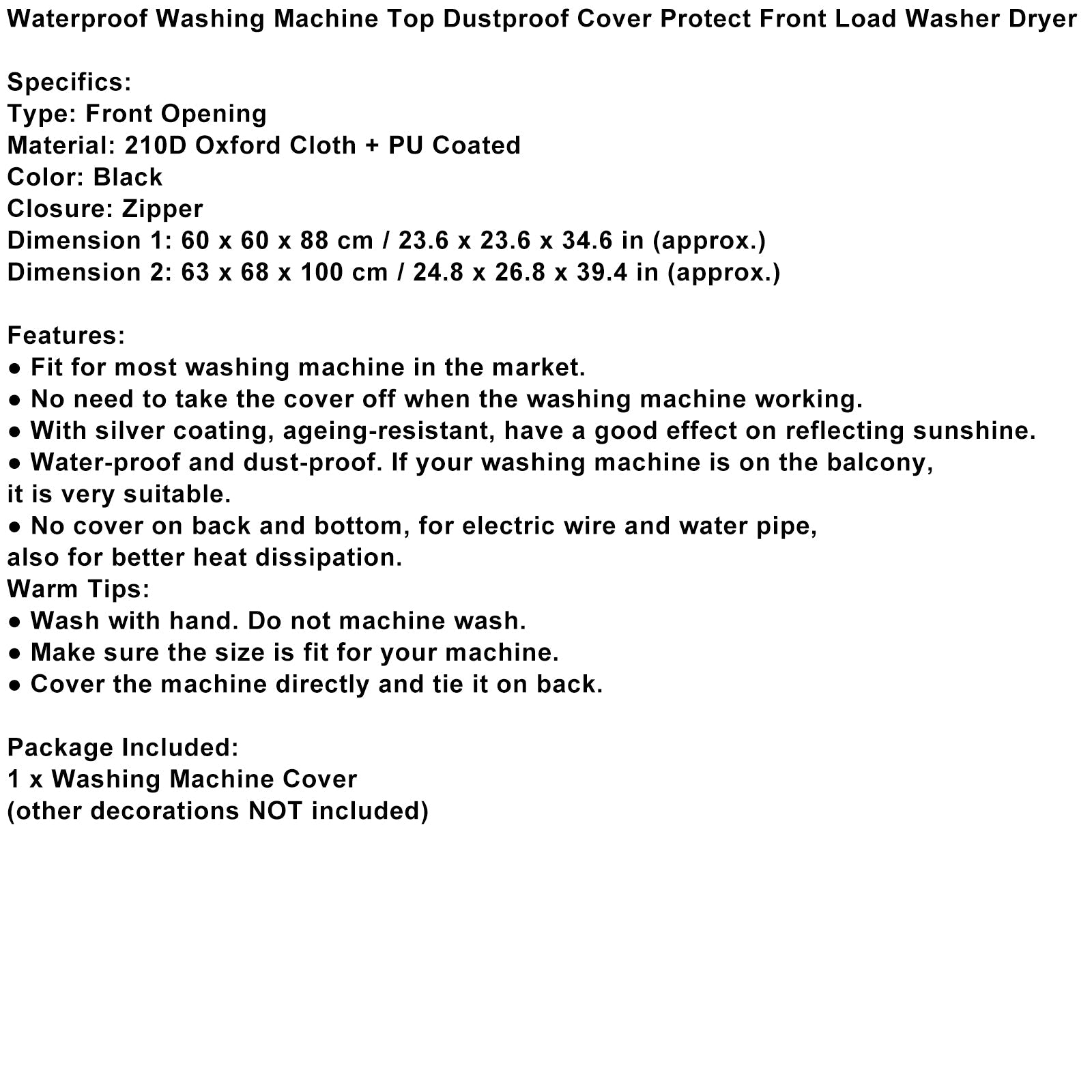 Het bovenste anti-dust machinaal deksel beschermt de droger met drogers voor de voorkant van de voorkant