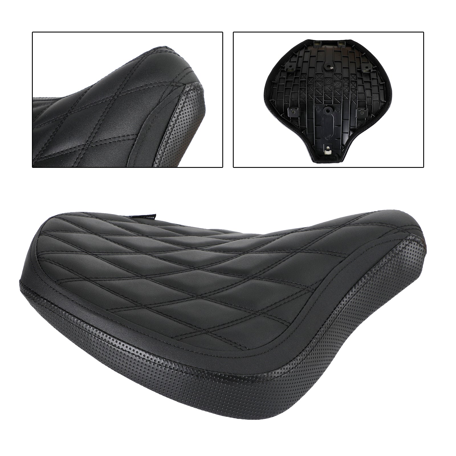 Coussin de siège conducteur avant Raider Pu diamant noir pour Tr Bobber 17-22 2020 2021