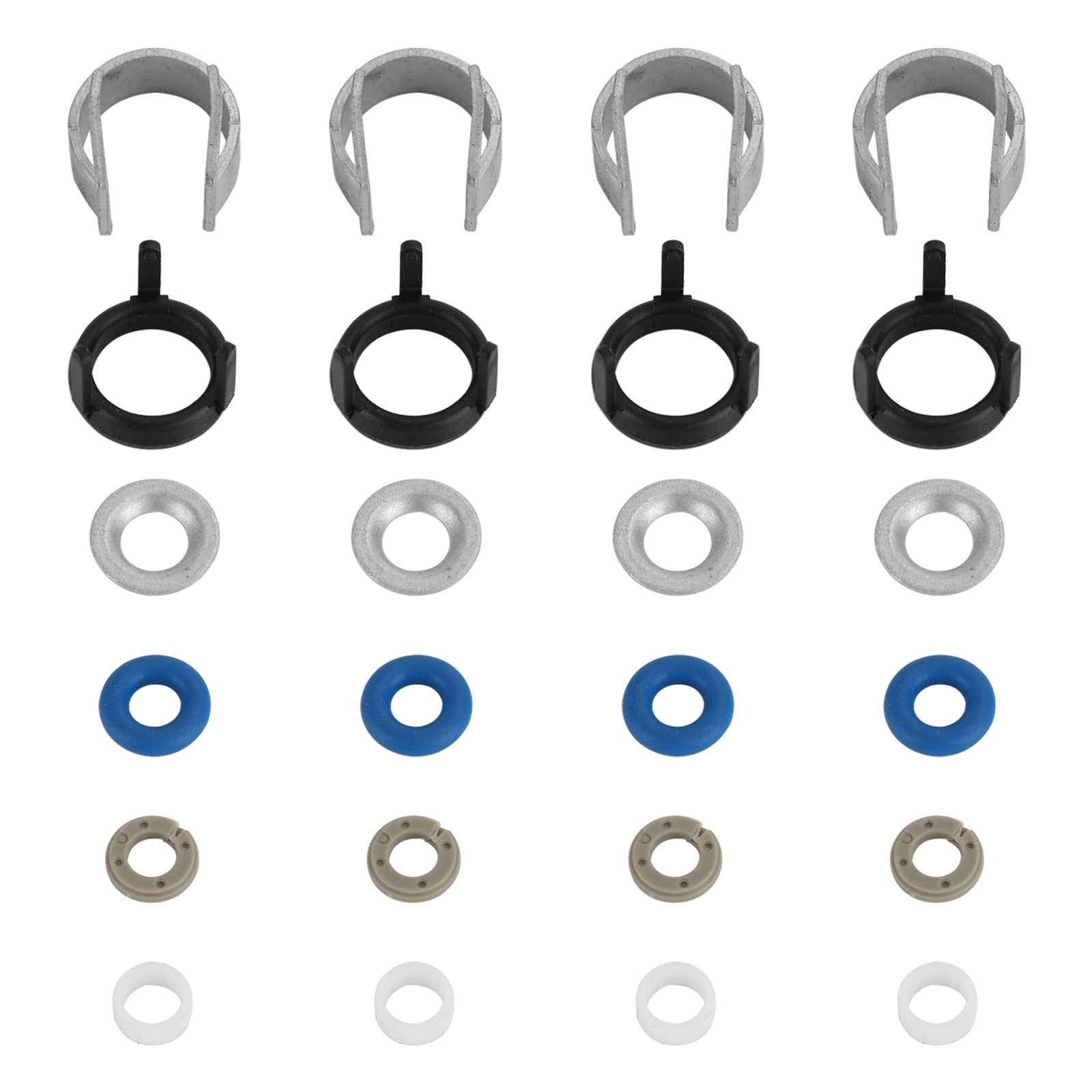 4kpl Polttoainesuuttimien O-renkaiden korjaussarjat malleihin Audi A3 A4 A5 A7 VW Jetta GTI Generic