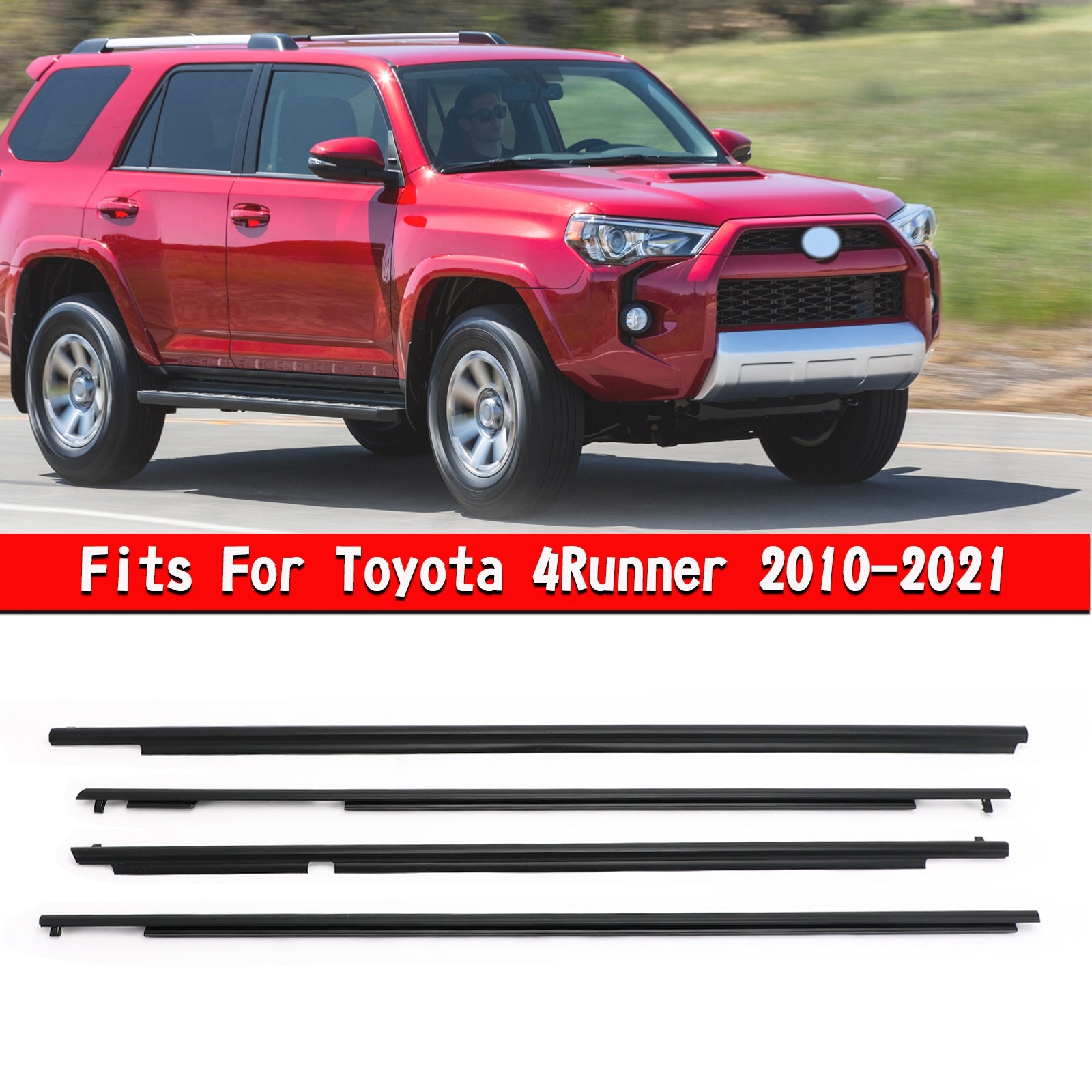 Uszczelka okna zewnętrznego samochodu Uszczelka Pasek Uszczelniający dla Toyota 4Runner 2010-2021 Generic