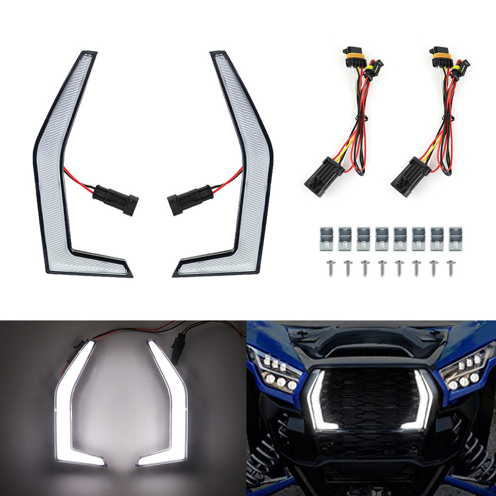 Kawasaki Teryx KRX 1000 2020-2023 Fang Accent Grill LED-lamput etuvalo