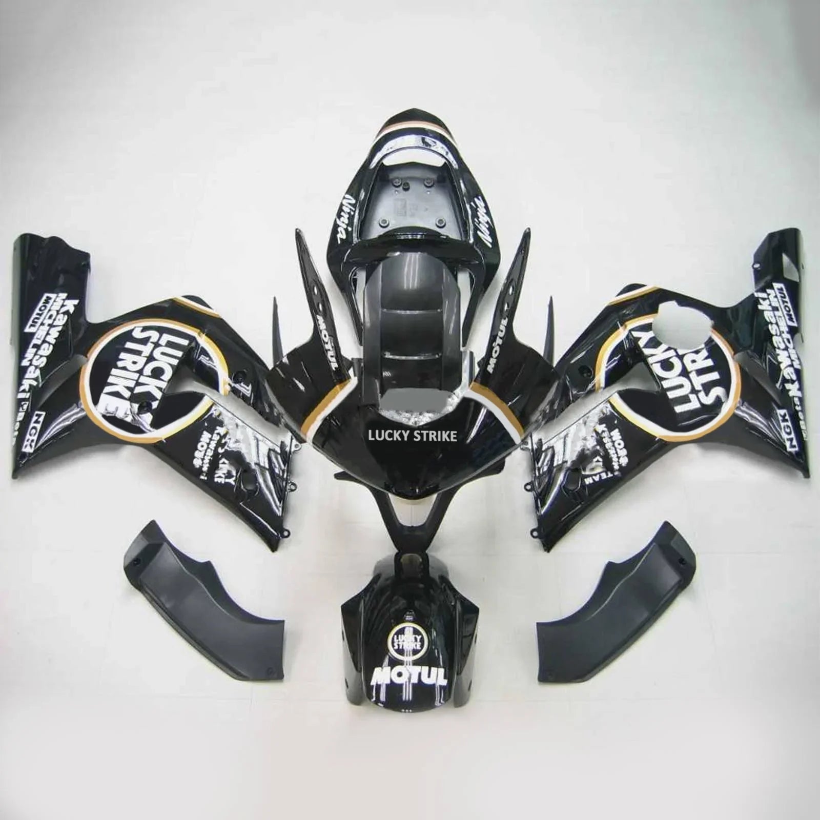 Kit di carenatura Amotopart per Kawasaki ZX6R 636 2003-2004 Generico