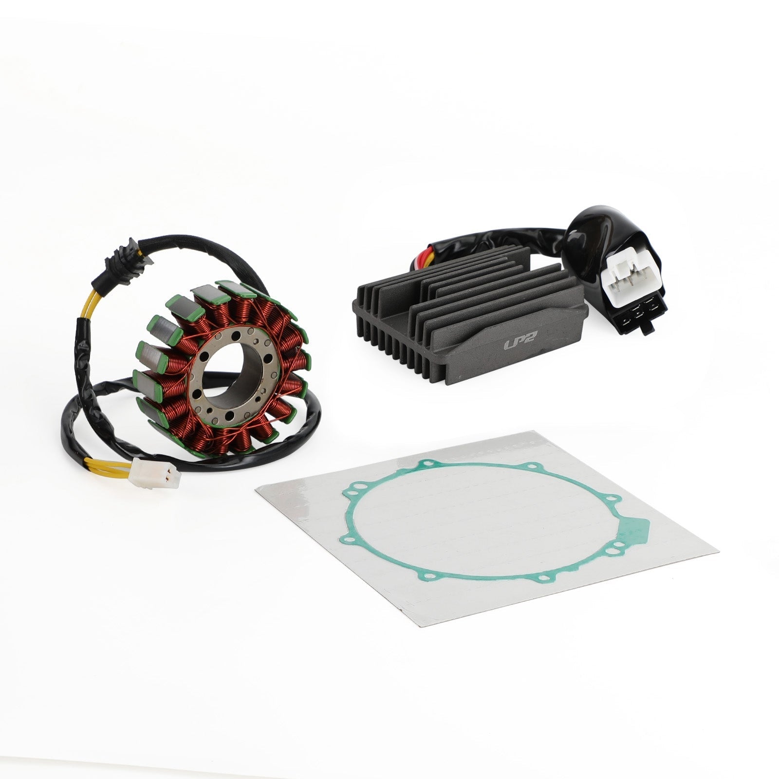 Magnetostator + spanningsgelijkrichter + pakking voor Honda VFR800Fi Interceptor 800 00-01 Generiek