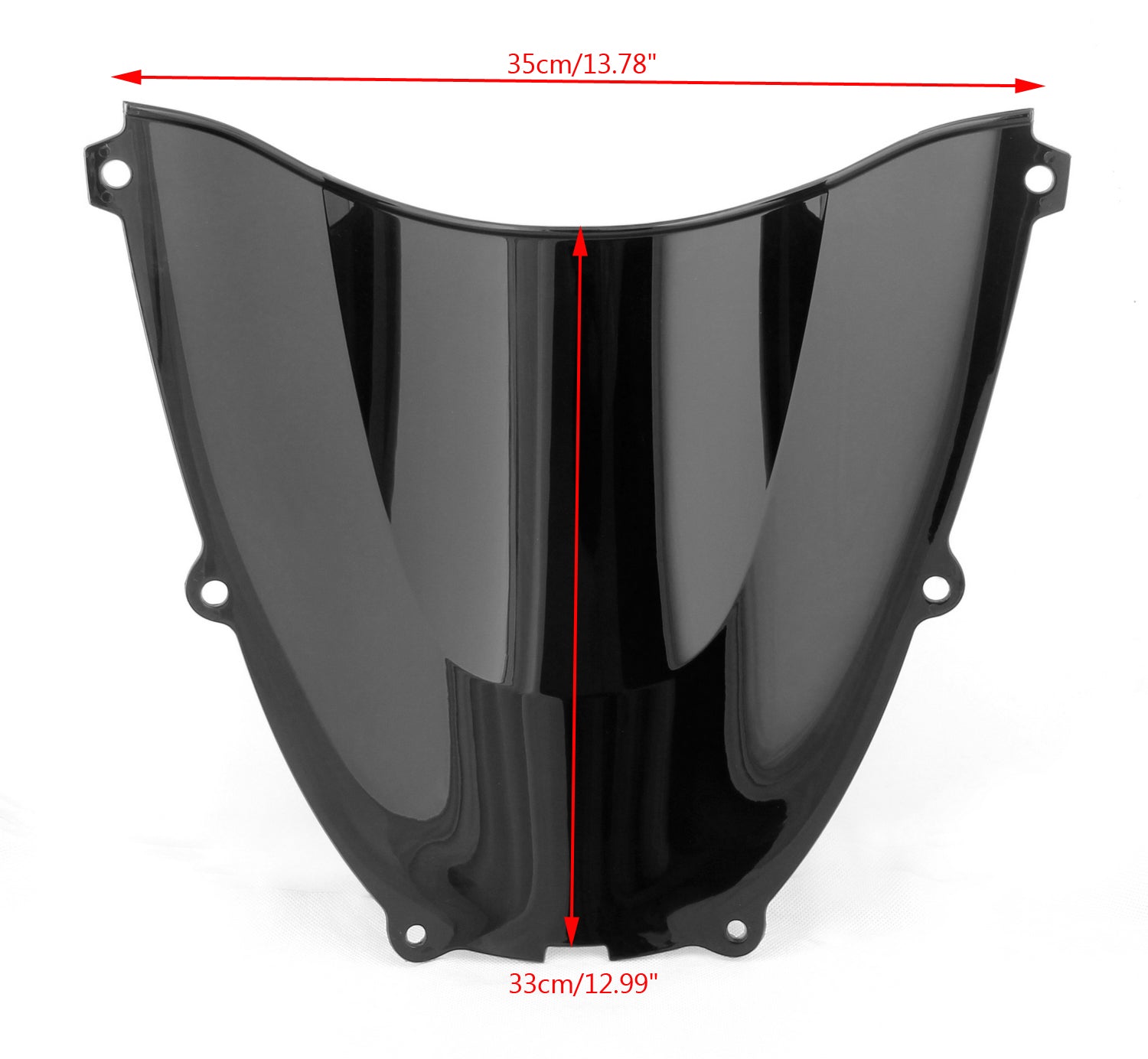 Parabrezza del parabrezza a doppia bolla per Yamaha YZF600R YZF 600R 1999-2007 Generico