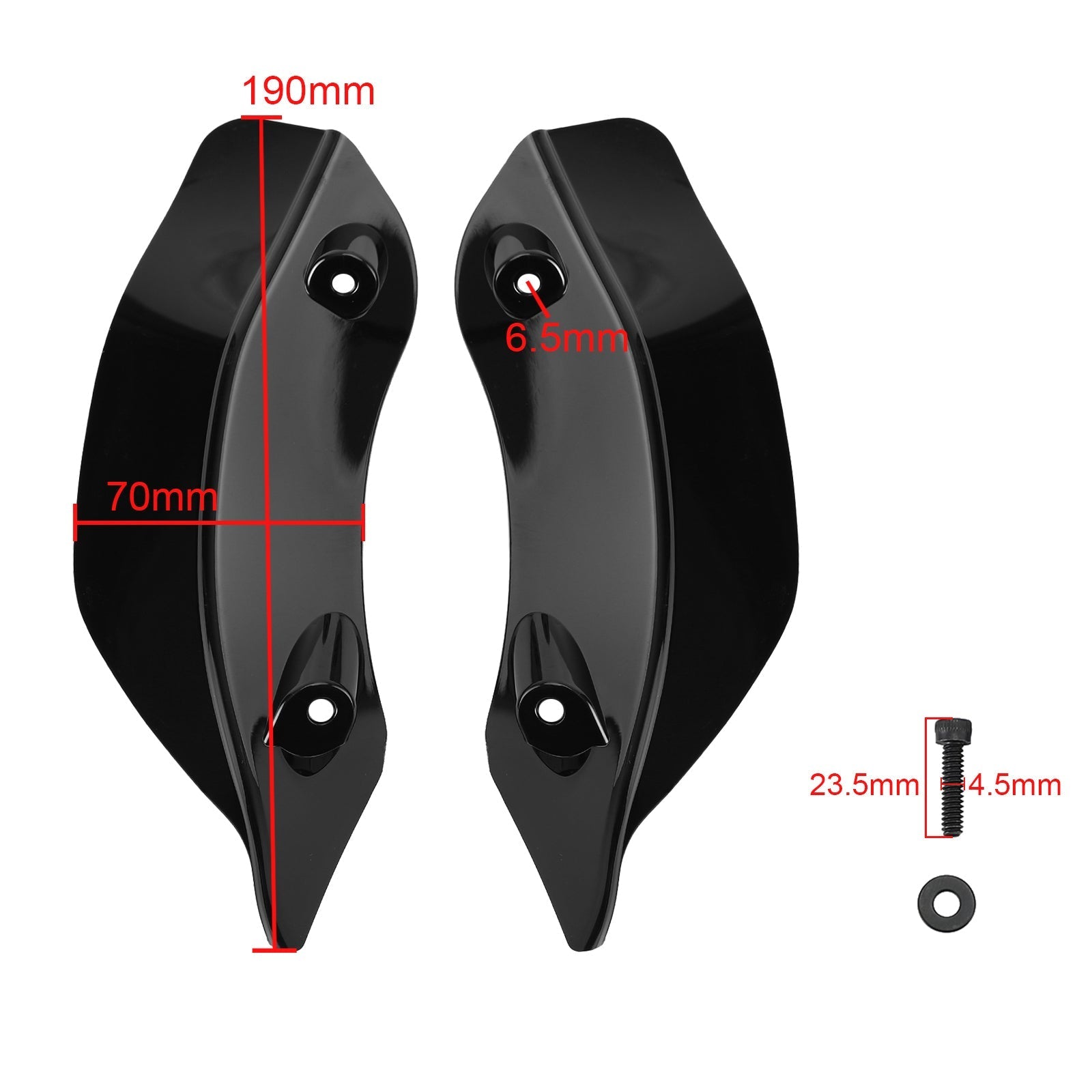 Dzielenie szybcienia wiatru bocznego Windword do Touring Road Glide 2015-2021 Ogólny