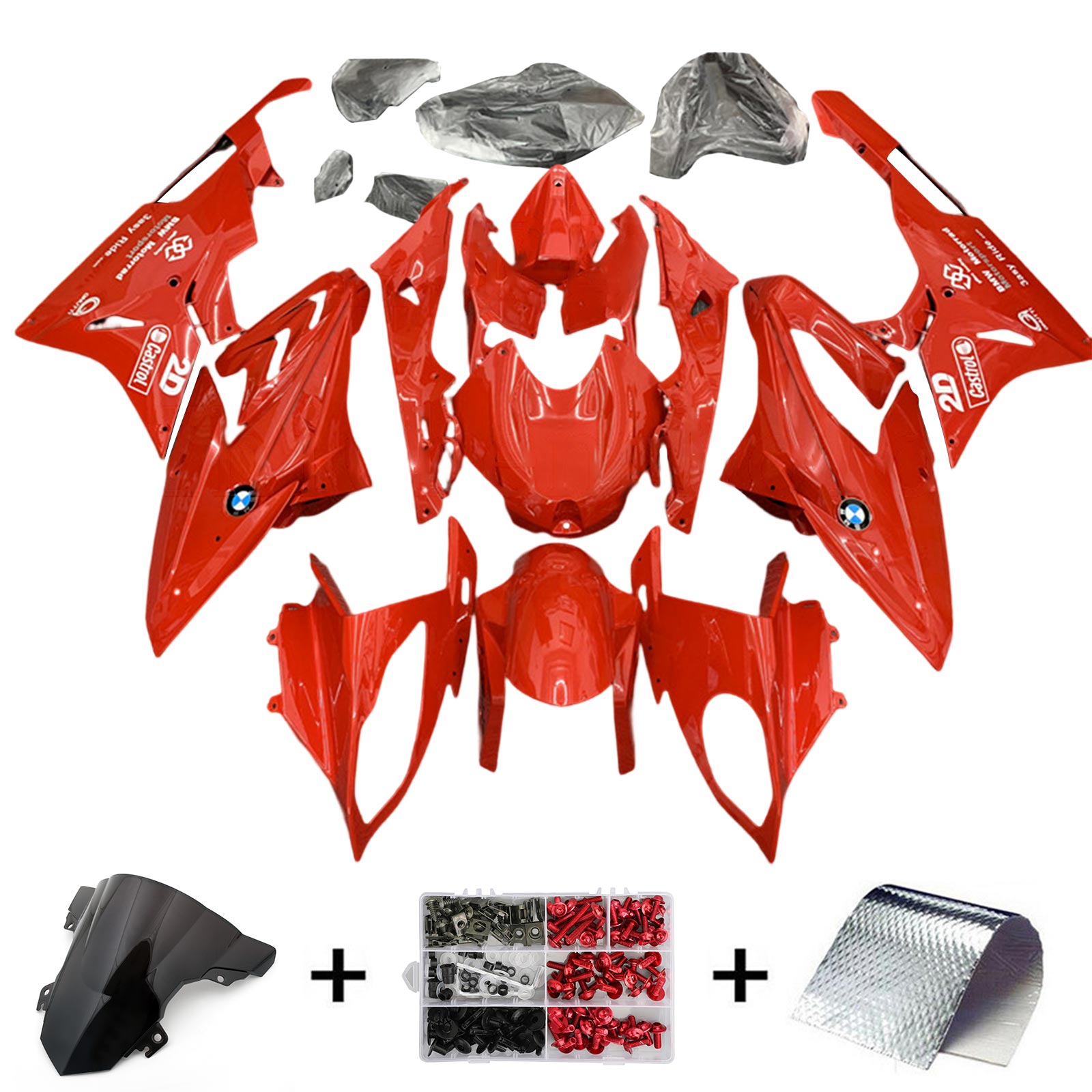 Amotopart BMW S1000RR 2017-2018 ABS kunststof carrosseriekuipset