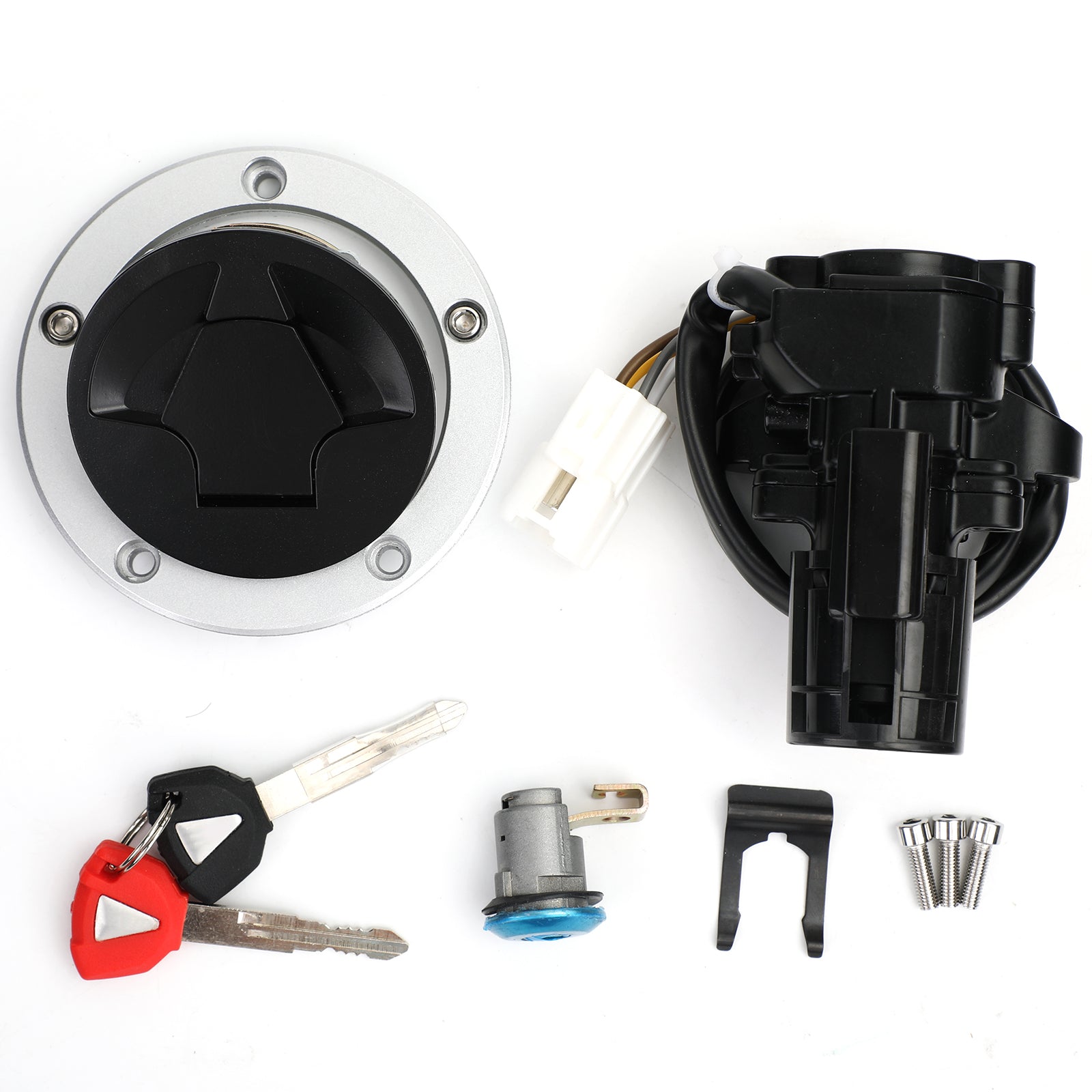 Contactslot Brandstof Gas Cap Seat Lock Montage Voor Kawasaki ZX636 ZX1000 Ninja 11-19 Generiek