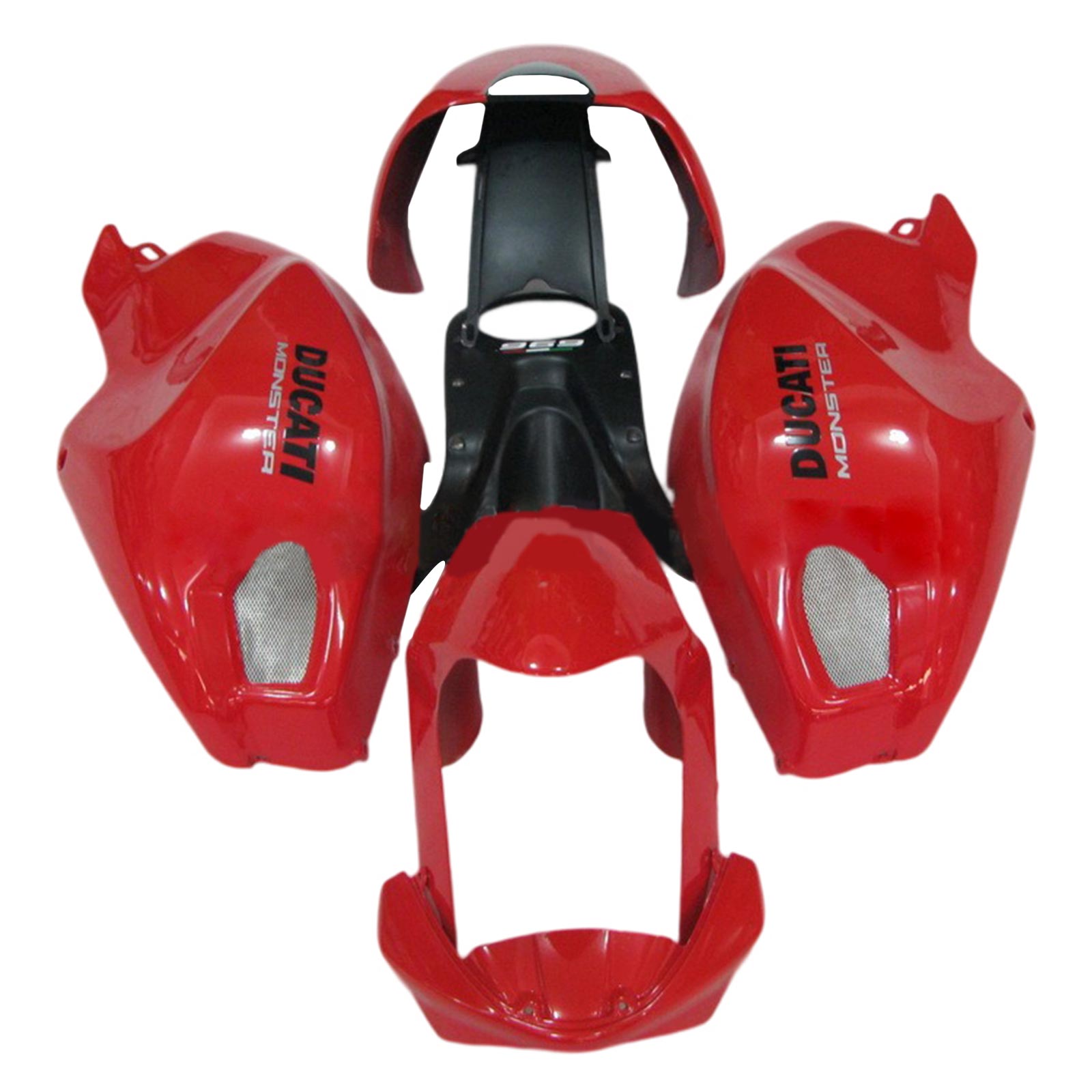 Amotopart Ducati Monster 696 796 1100 S EVO toutes années Kit de carénage carrosserie