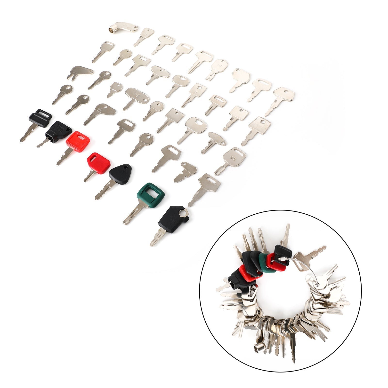 42 Zestaw kluczyków zapłonowych do ciężkiego sprzętu budowlanego do obudowy KOMATSU JD JCB Kubota