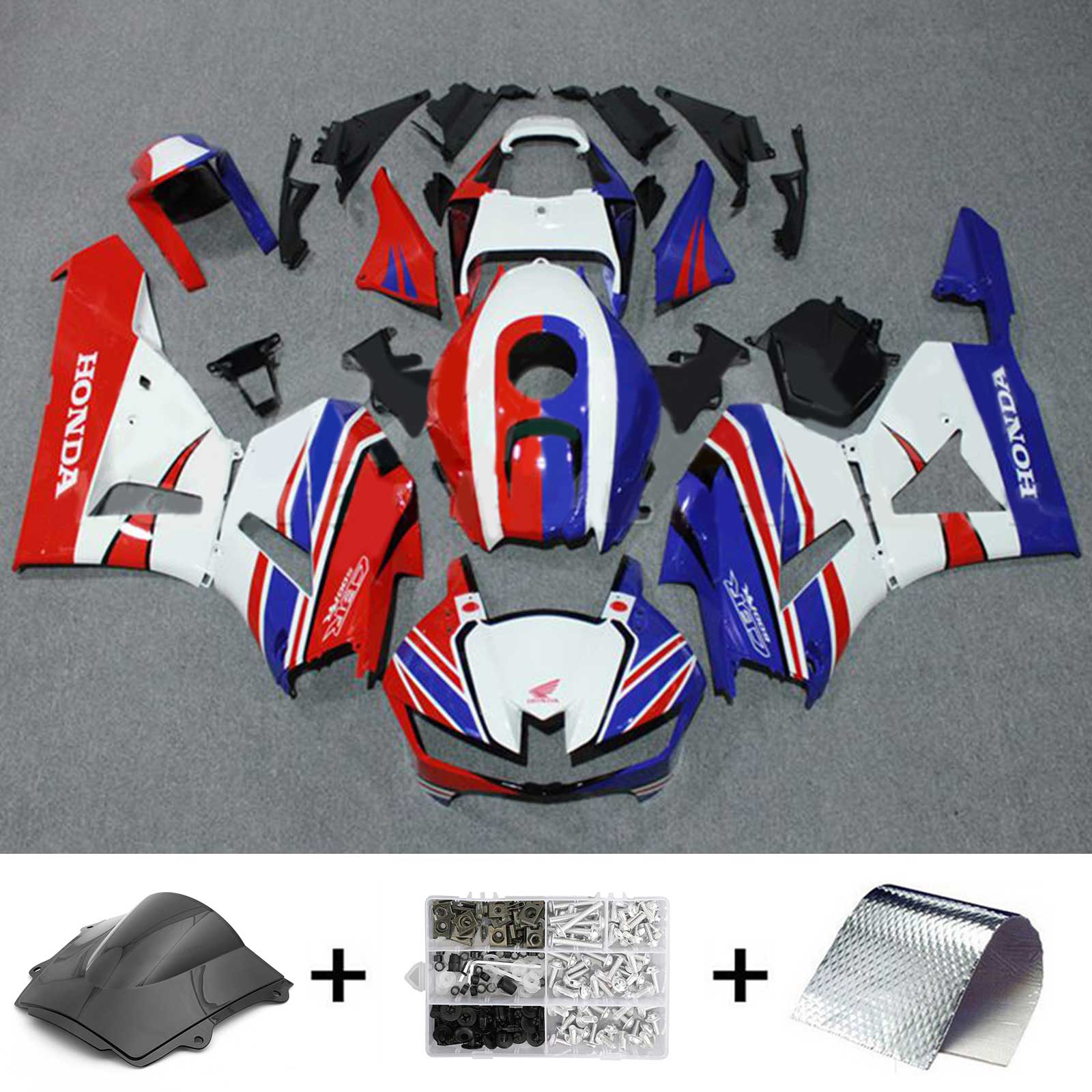 Amotopart Honda CBR600RR 2013-2023 F5 ABS muovinen korin suojasarja