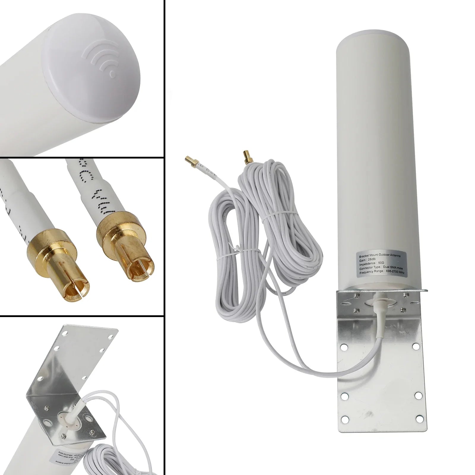 3G 4G 4G externe antenne met hoge versterking voor SMA/TS-9 cellulaire MOFI 4500-connector