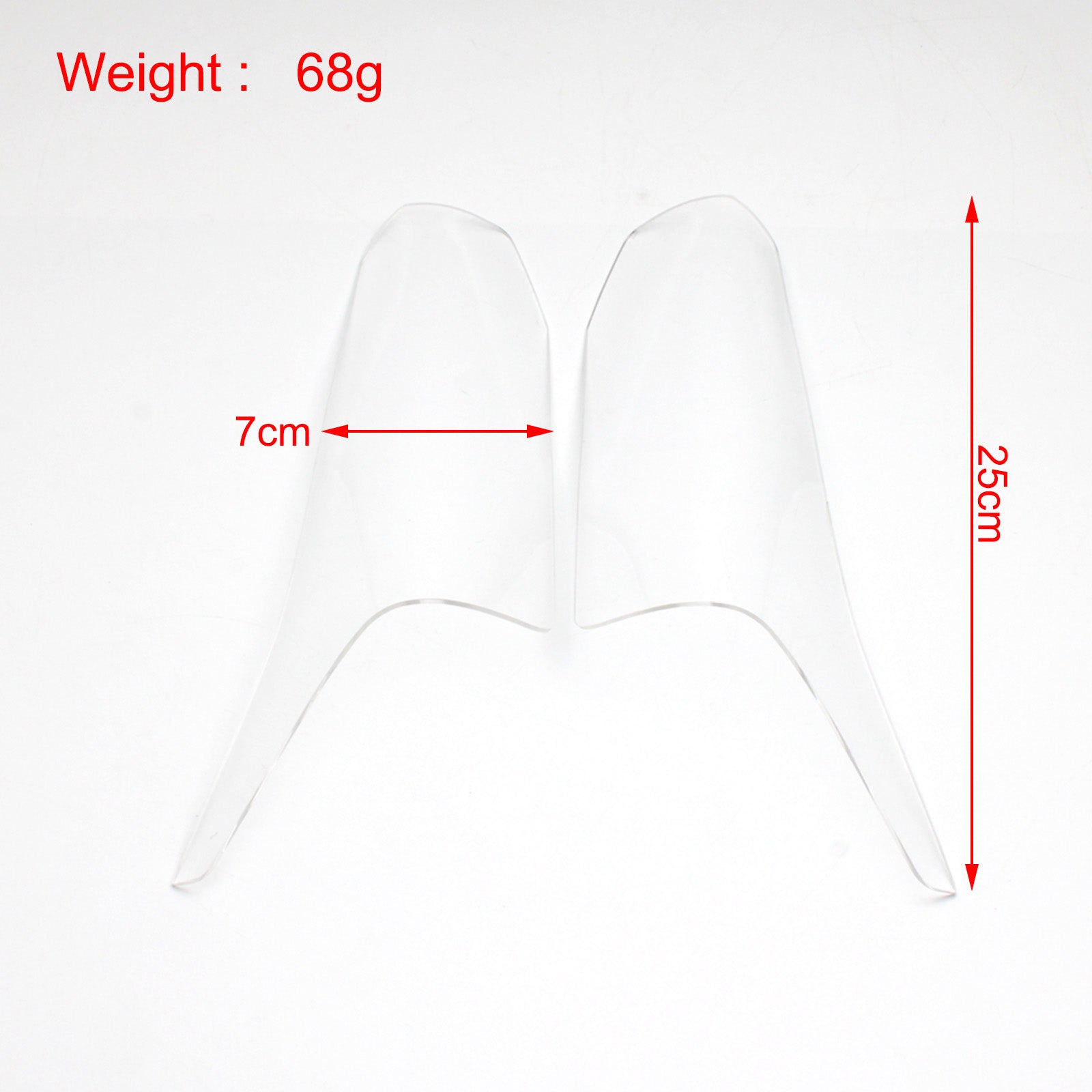 Headlight Lighthouse -objektiivin suojaus, joka sopii Honda CBR650R 2019-2021: lle yleinen savu