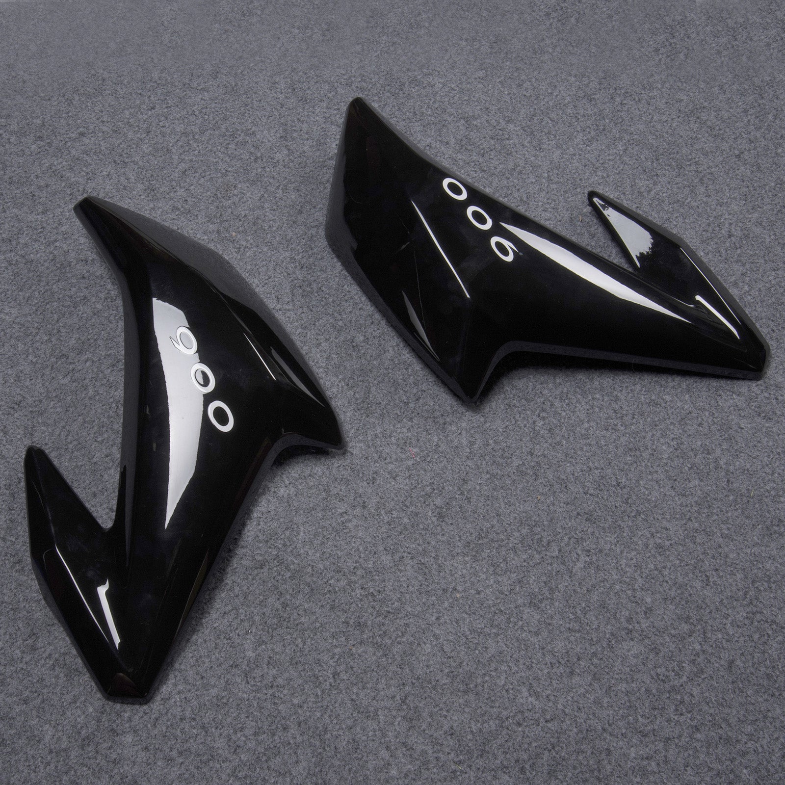 Owiewki Amotopart pasują do Kawasaki Z900 2017-2019 srebrne czarne plastikowe nadwozie z wtryskiem