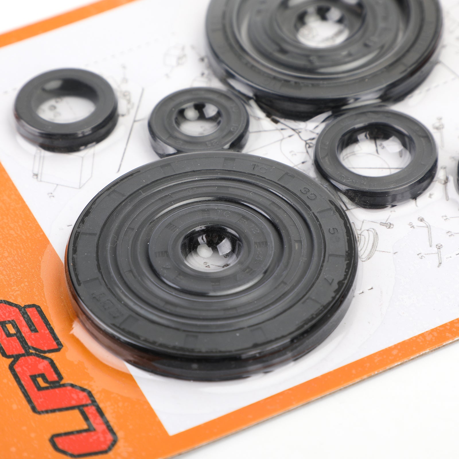 10 sztuk zestaw uszczelek olejowych silnika dla Honda CRF250R 2004-2009 CRF250X 2004-2017 Generic