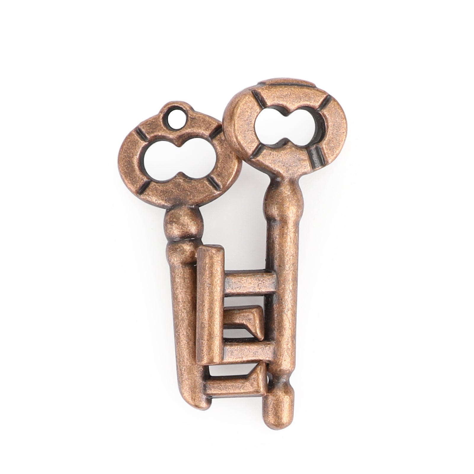 Vintage Alloy Cast IQ Mind Puzzle Box Metal Lock Jouets Casse-tête Jeu Key Lock