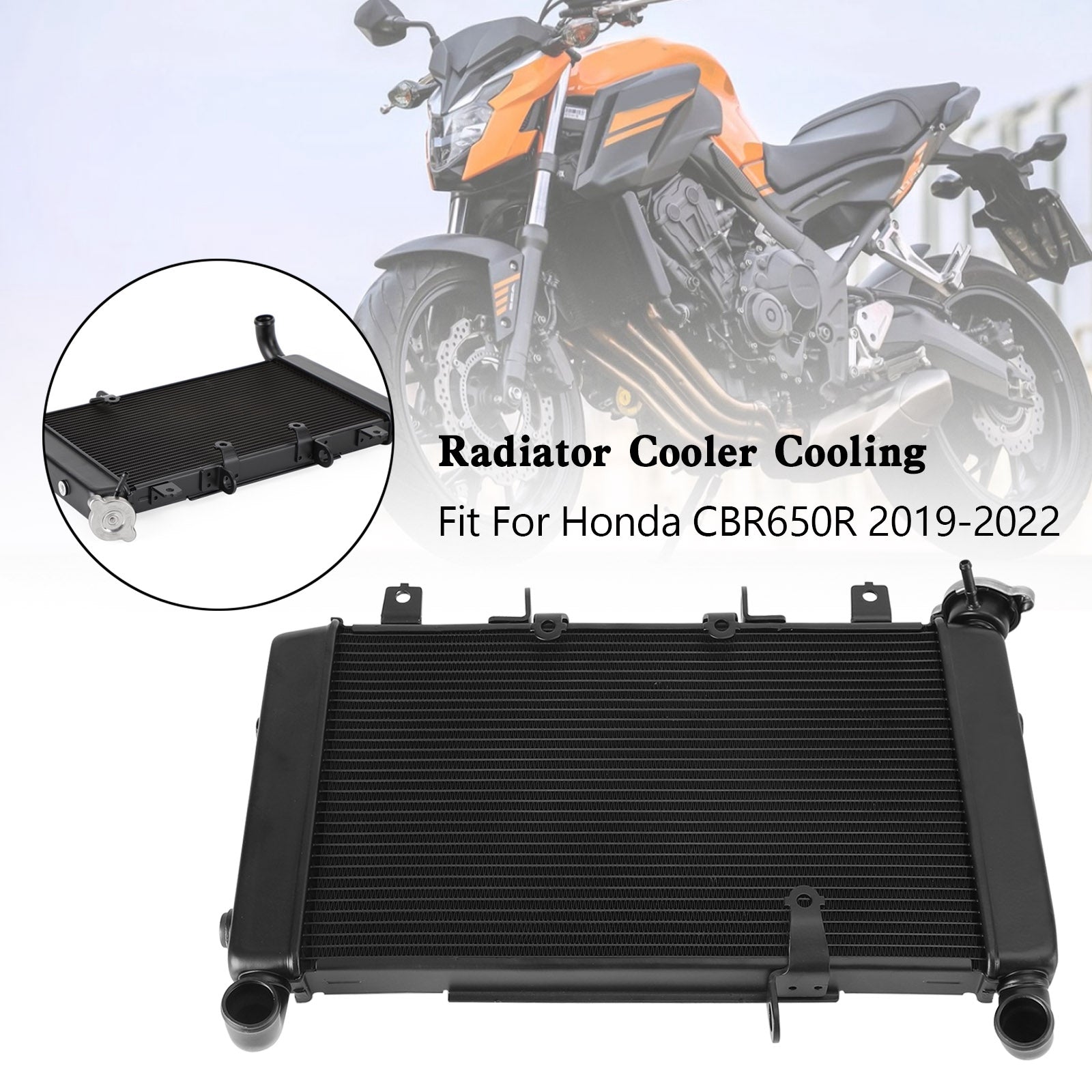 Enfriador del radiador del motor de aluminio Honda CBR650R 2019-2022