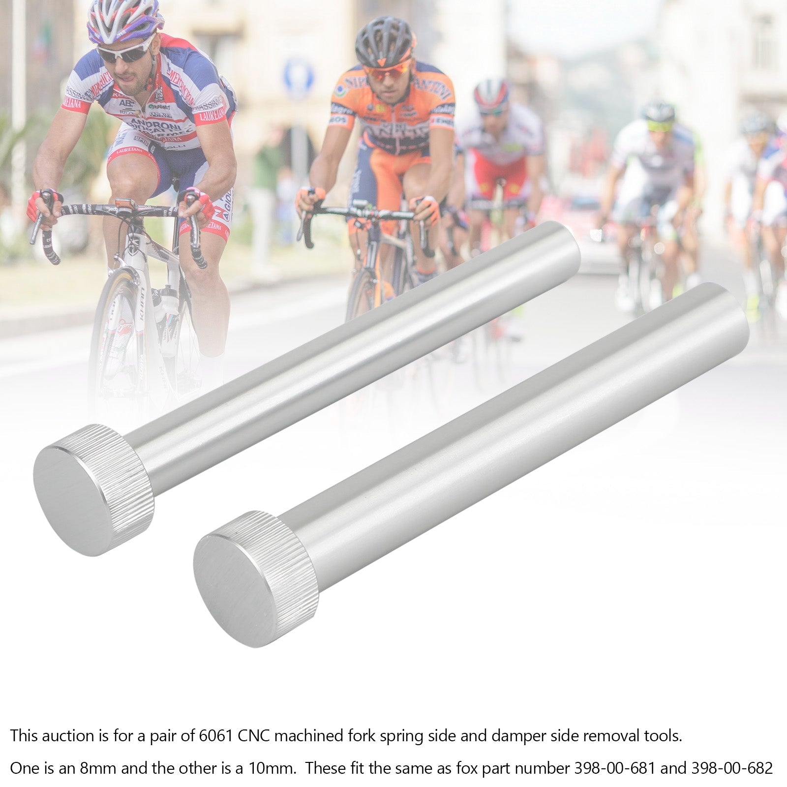 Horquilla FOX - clon de 398-00-681 y 398-00-682 Herramienta de extracción lateral de resortes y amortiguadores