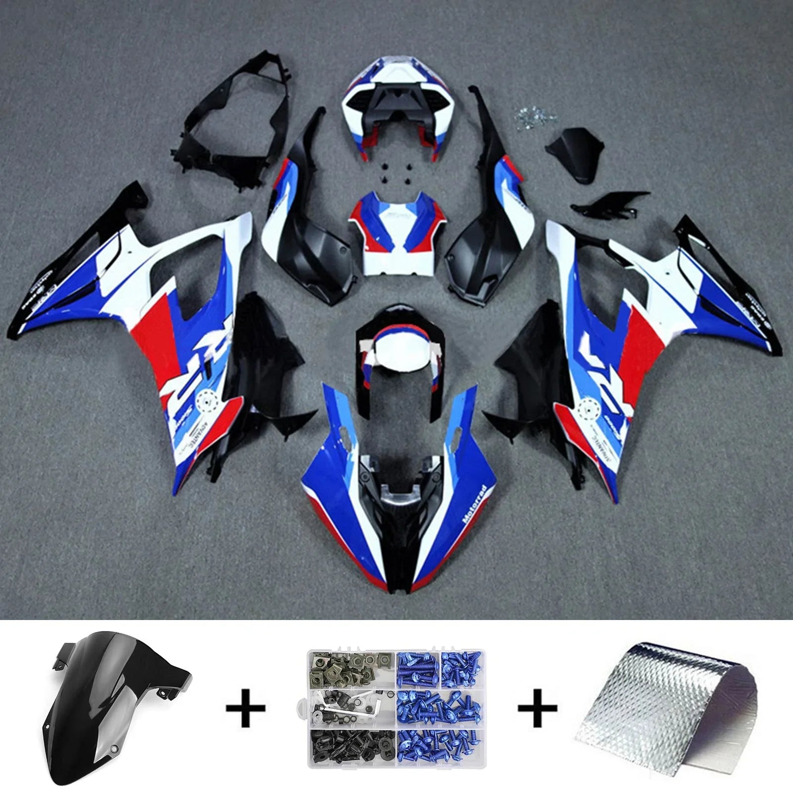 Kit de carenado Amotopart para BMW S1000RR 2019-2022 Genérico