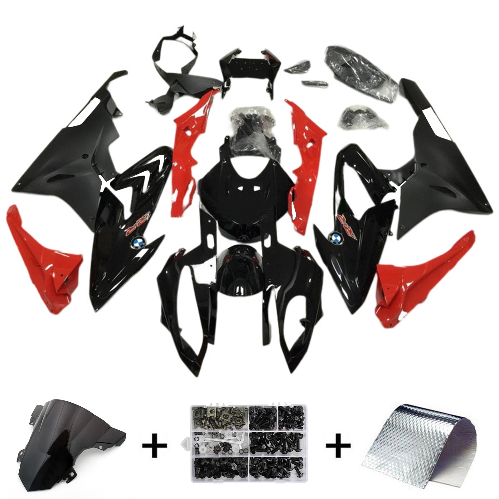 Amotopart BMW S1000RR 2017-2018 ABS kunststof carrosseriekuipset